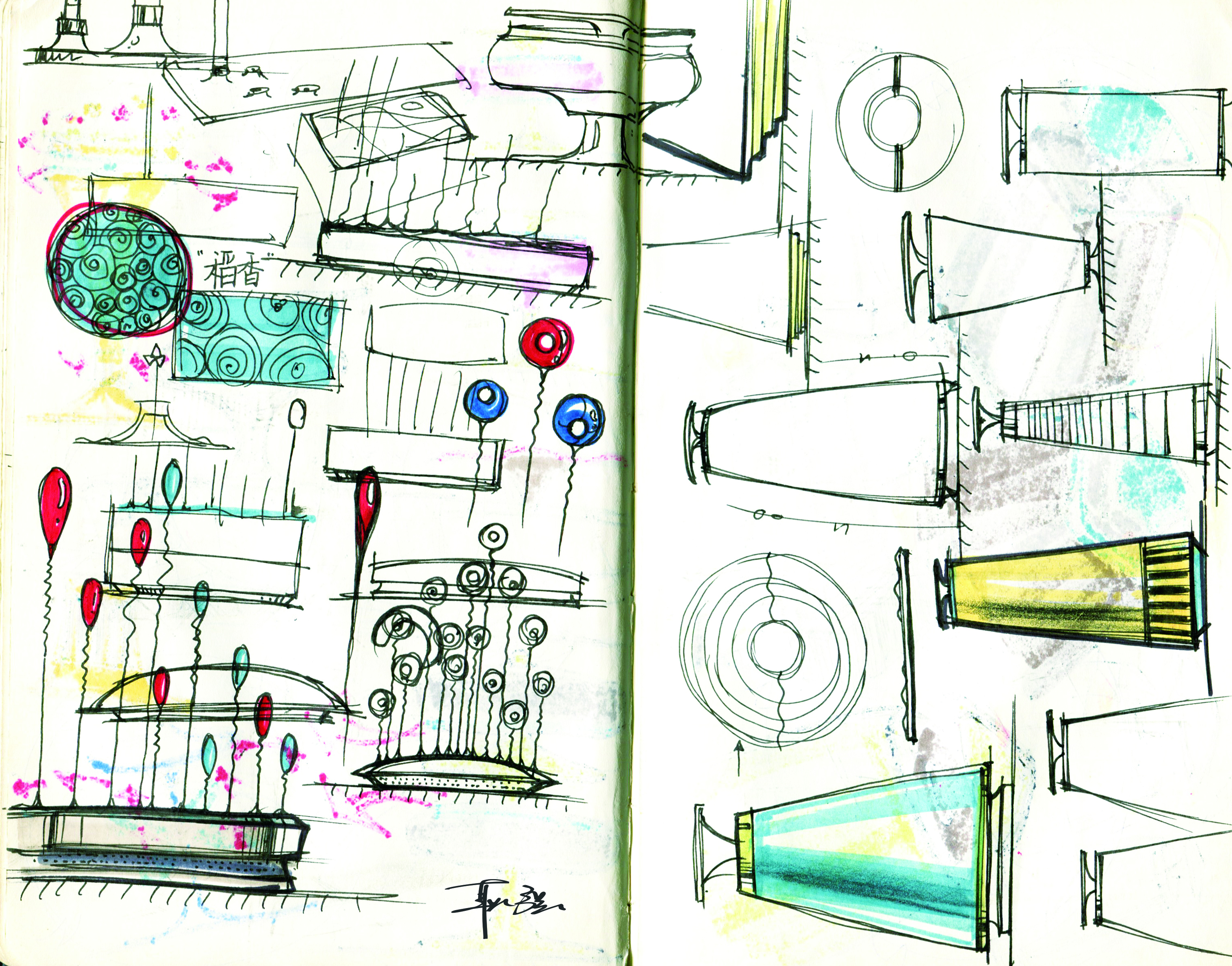 Hand drawn log，Design log，