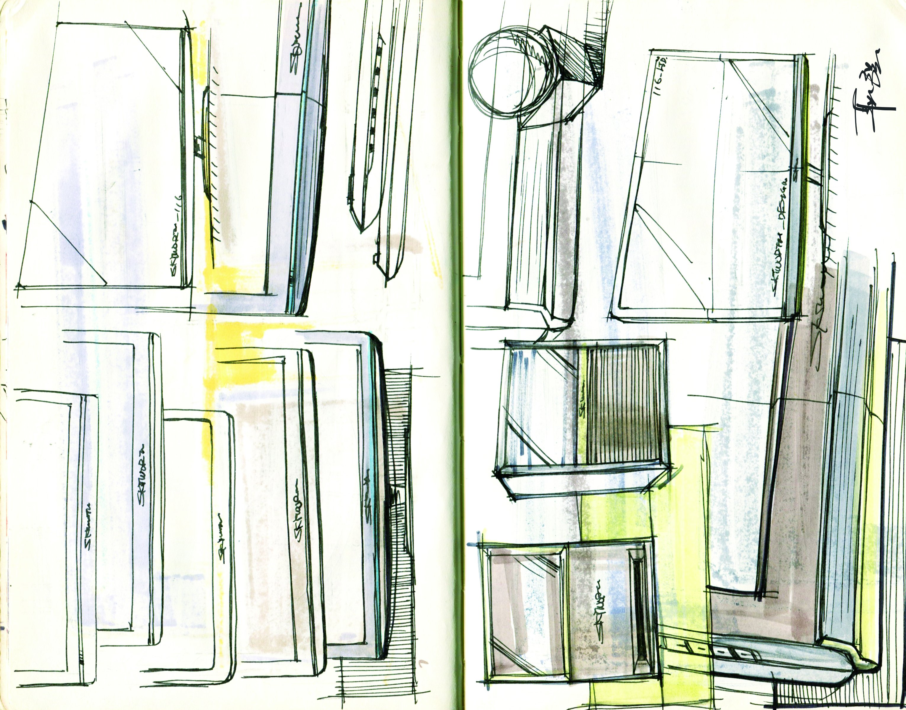 Hand drawn log，Design log，