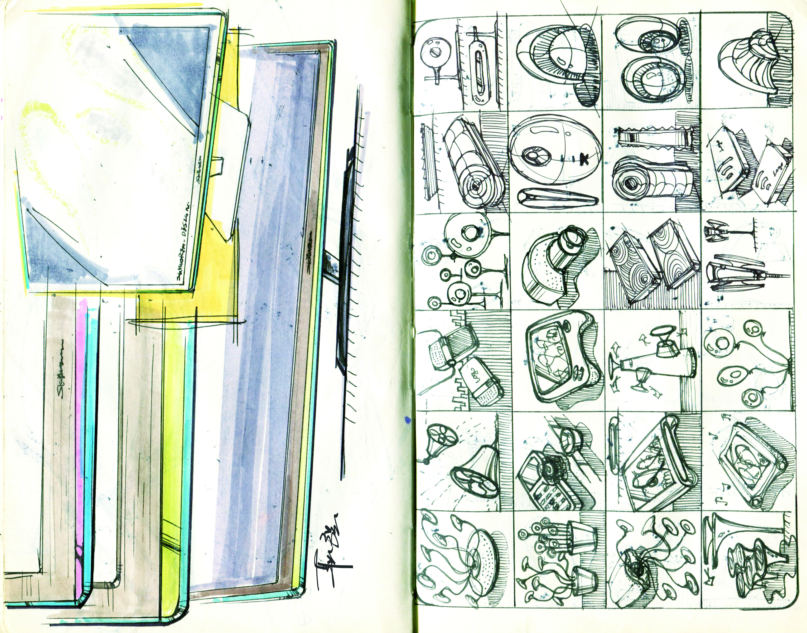 Hand drawn log，Design log，