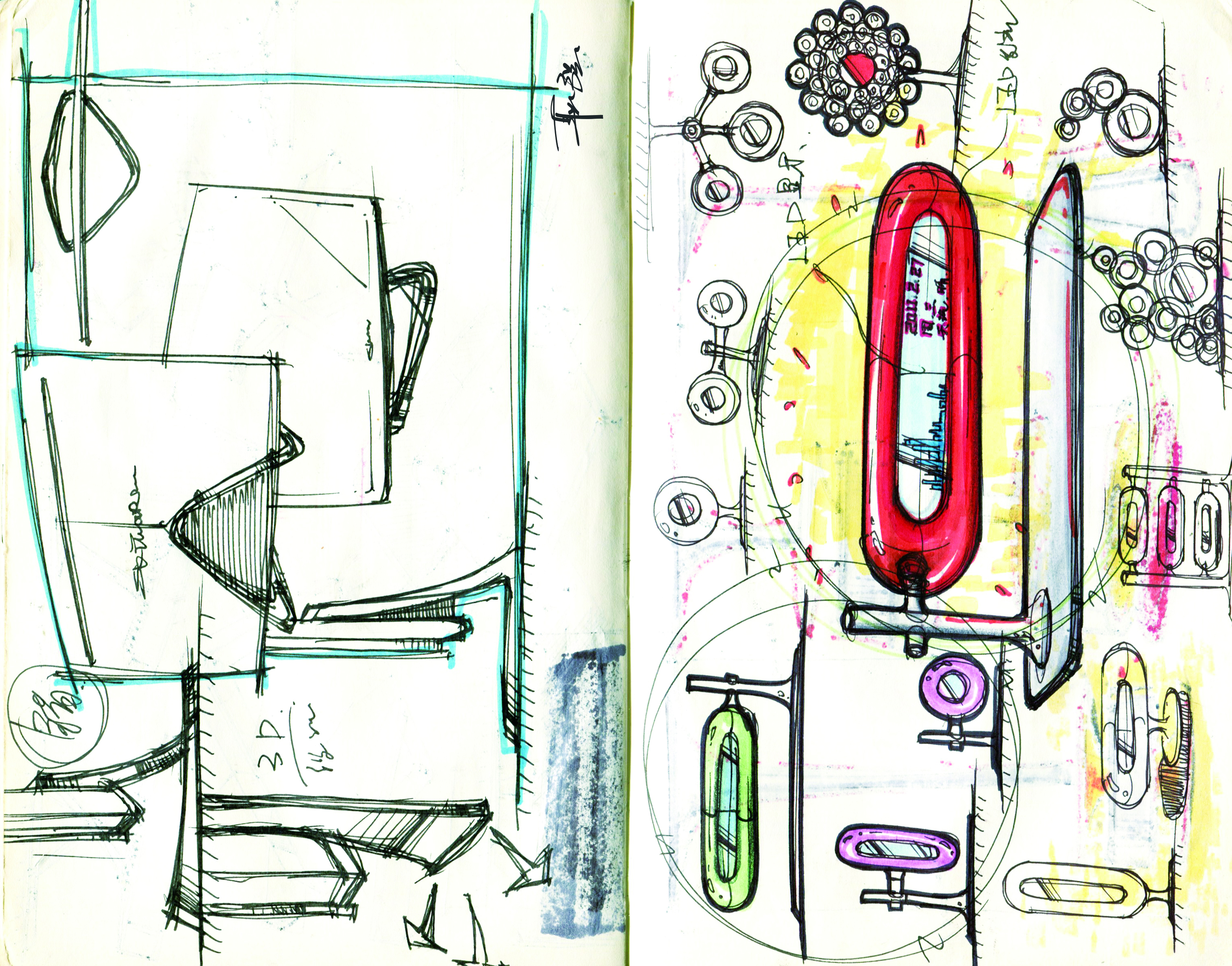 Hand drawn log，Design log，