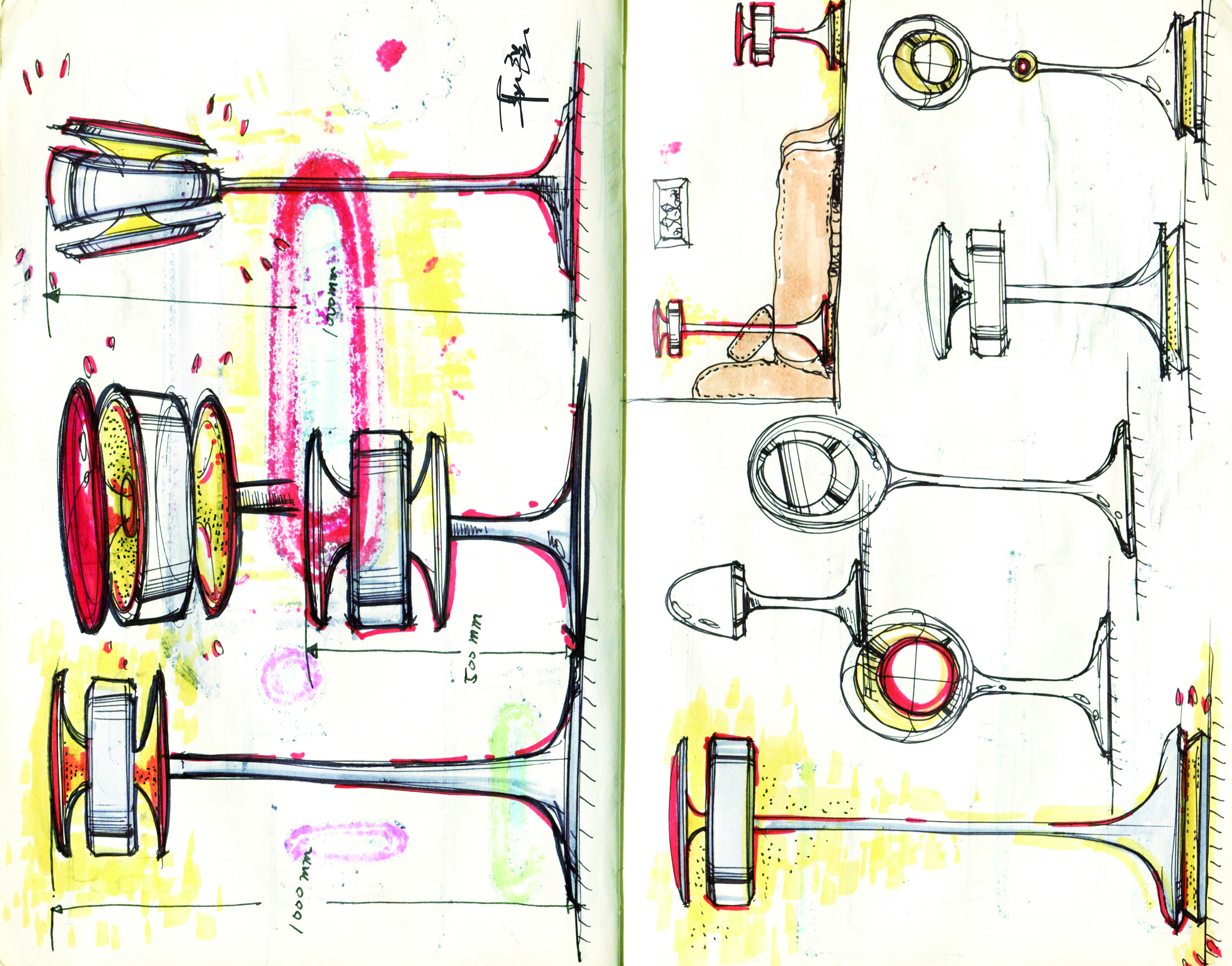 Hand drawn log，Design log，