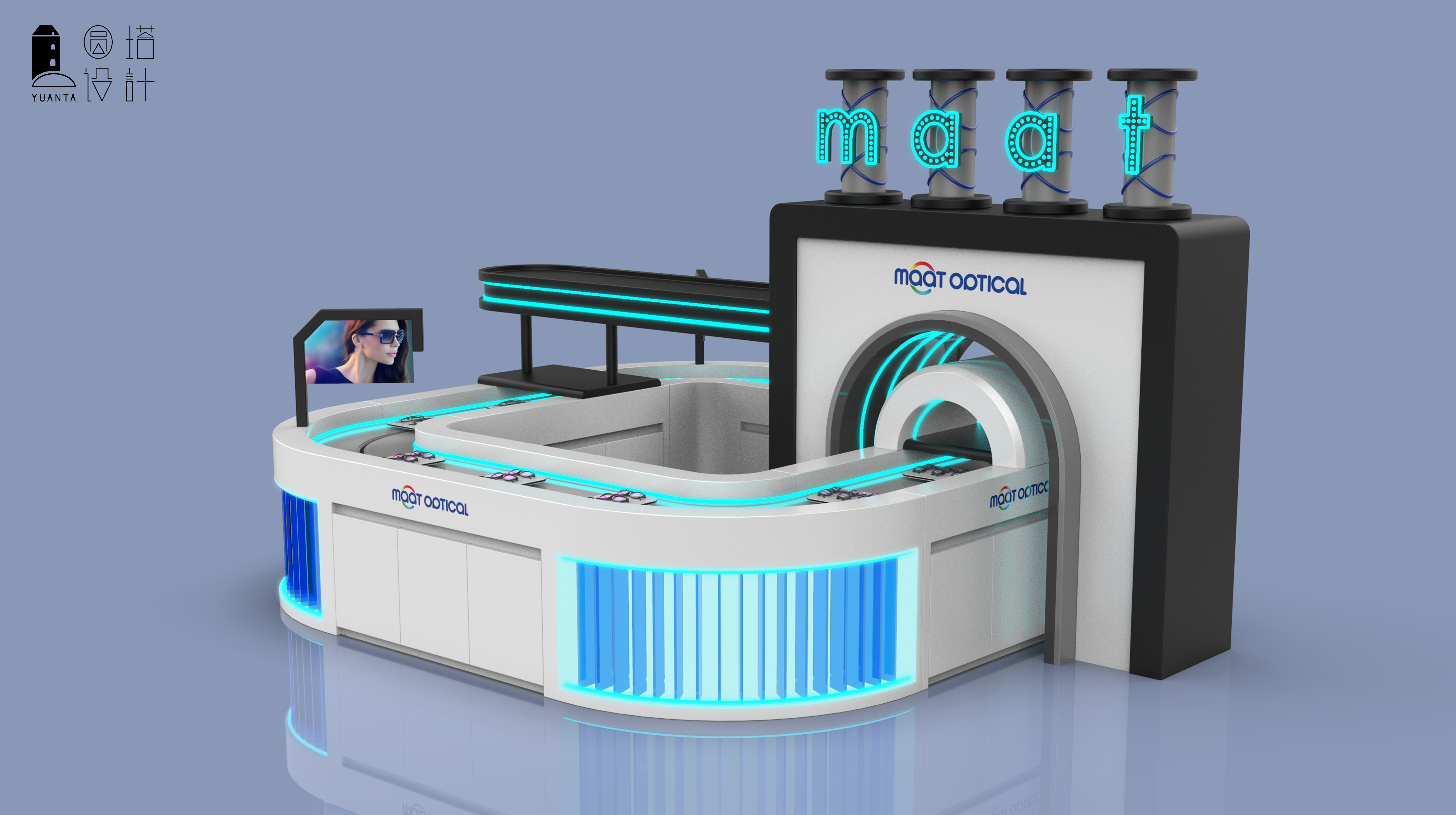 Exhibition hall design，Round tower design，exhibition booth，Prop design，