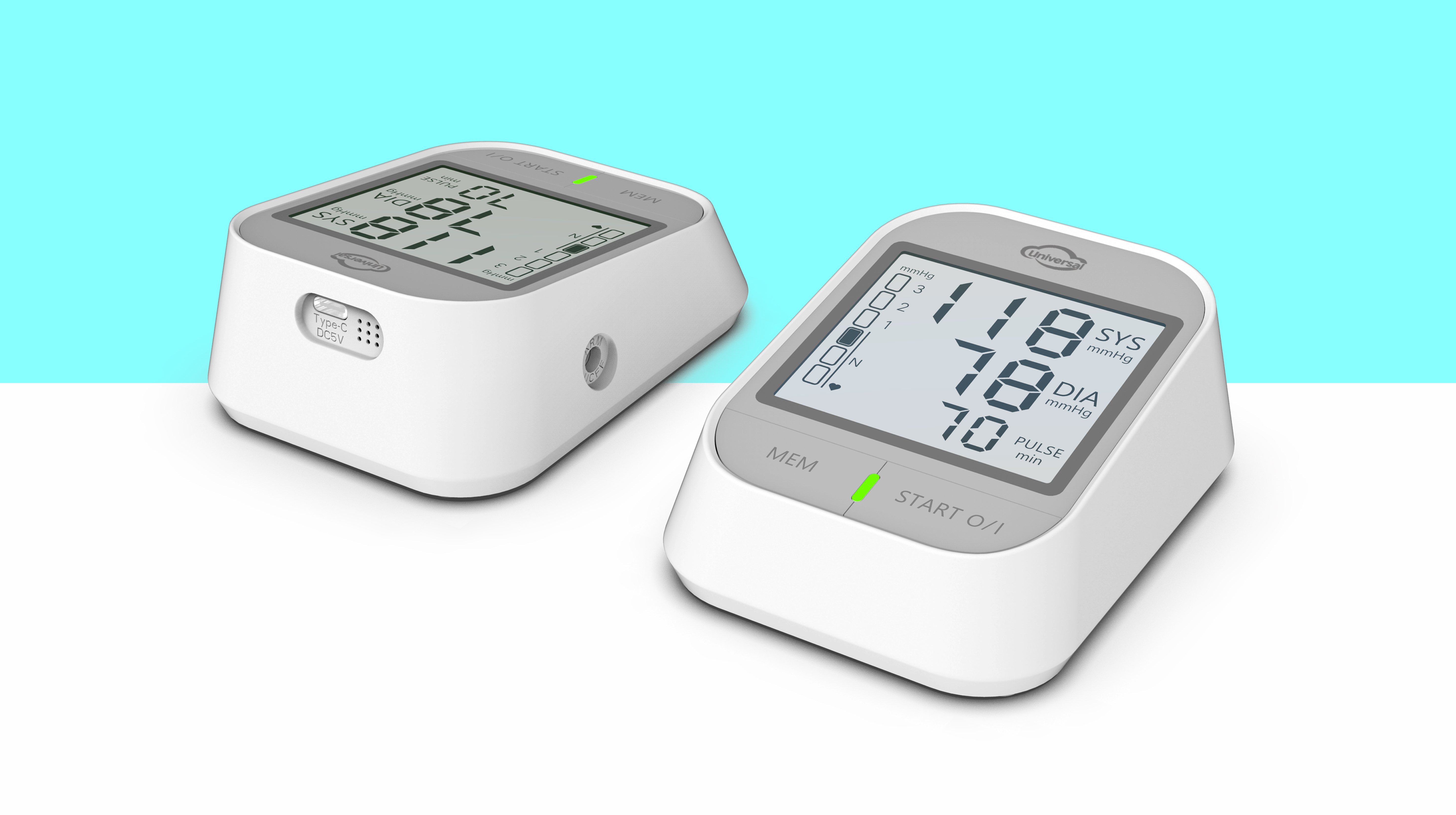 sphygmomanometer，household，medical care，Design，Round tower，