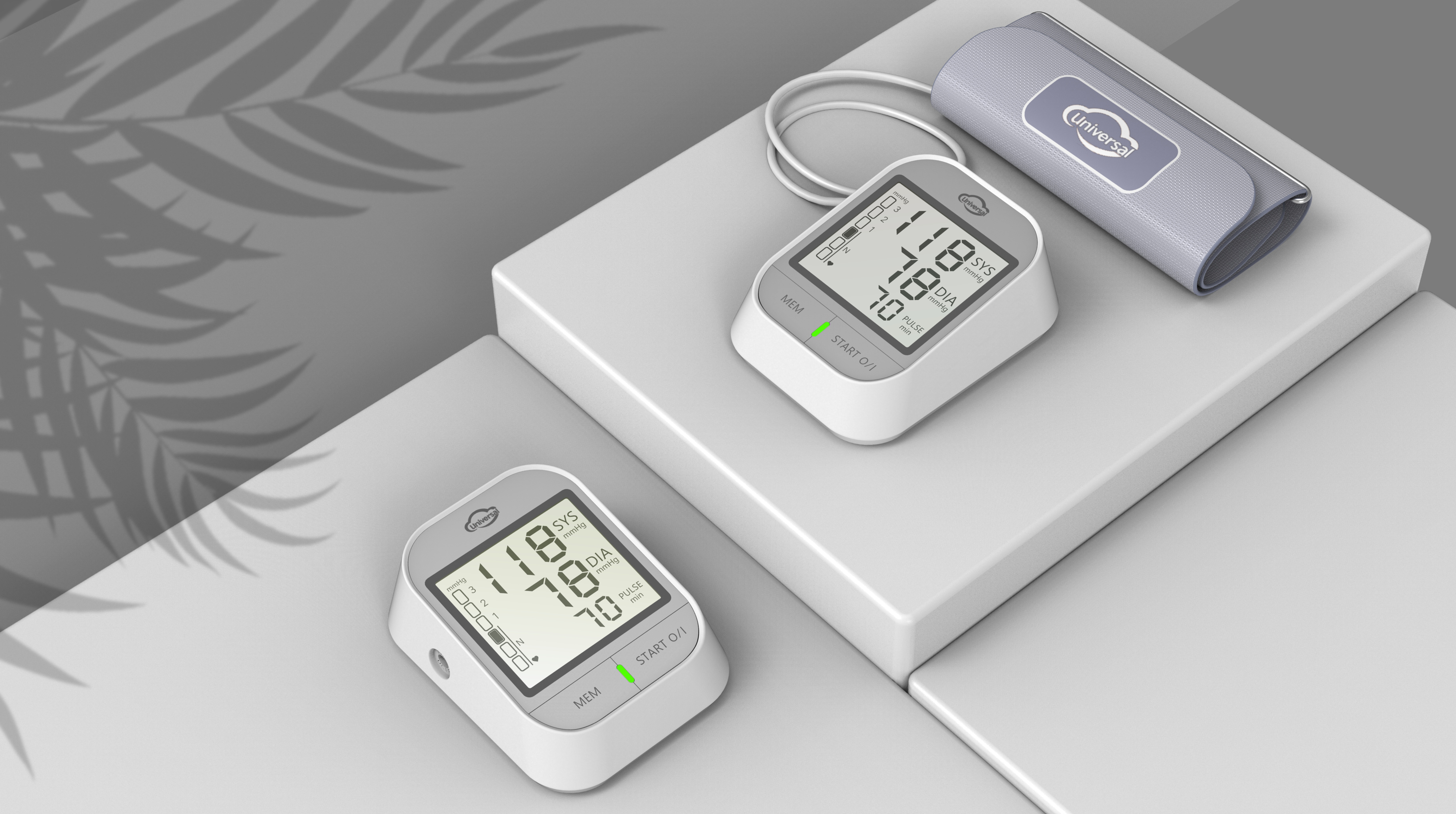 sphygmomanometer，household，medical care，Design，Round tower，