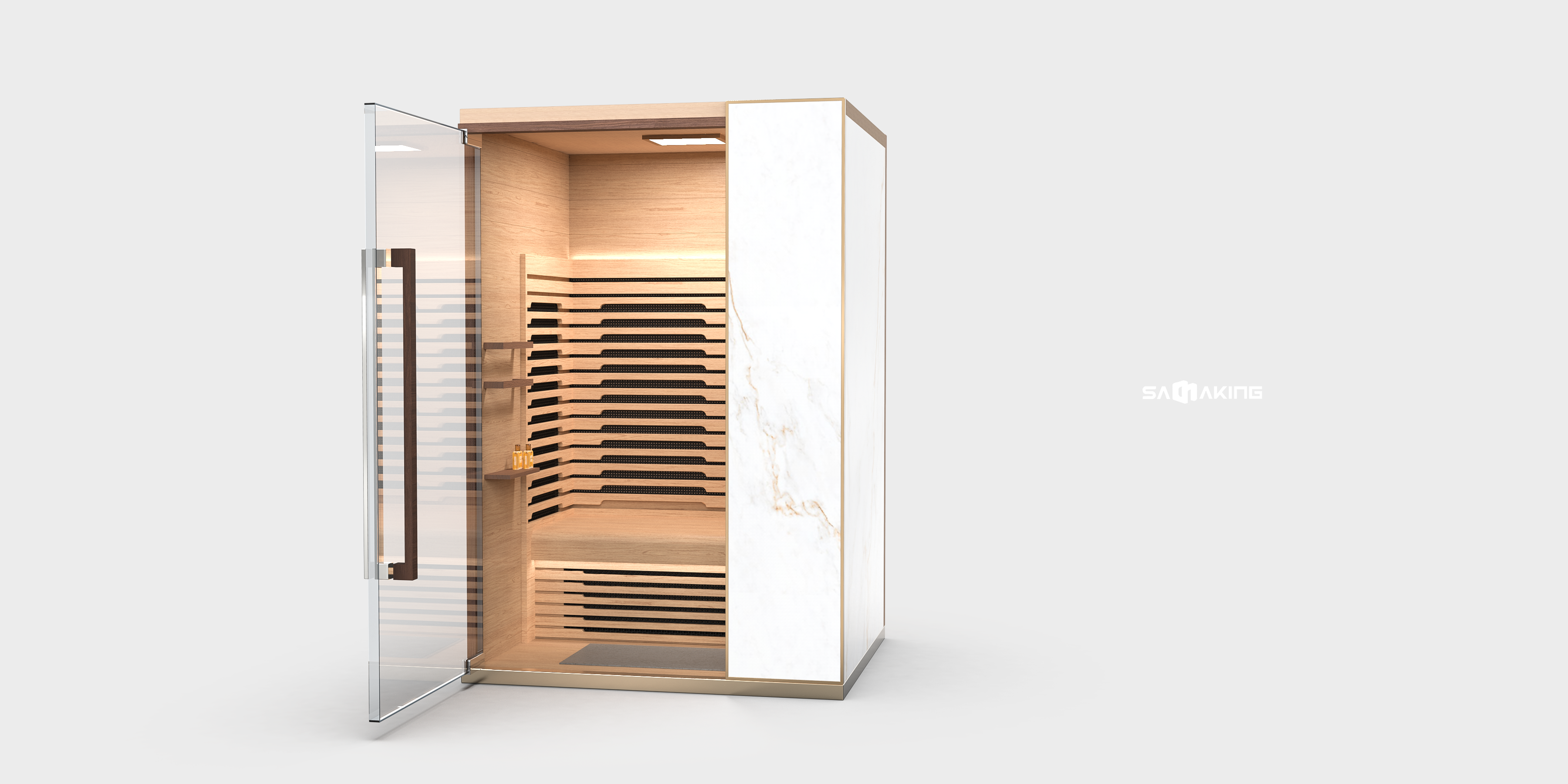 Sauna room，high-end，New material，furniture design ，