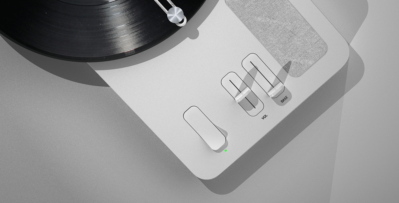 3D design，Music products，Loudspeaker turntable，LP Bluetooth，
