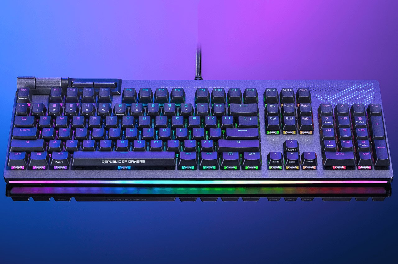 ASUS，Mechanical keyboard，PC accessories，Built in LED screen，