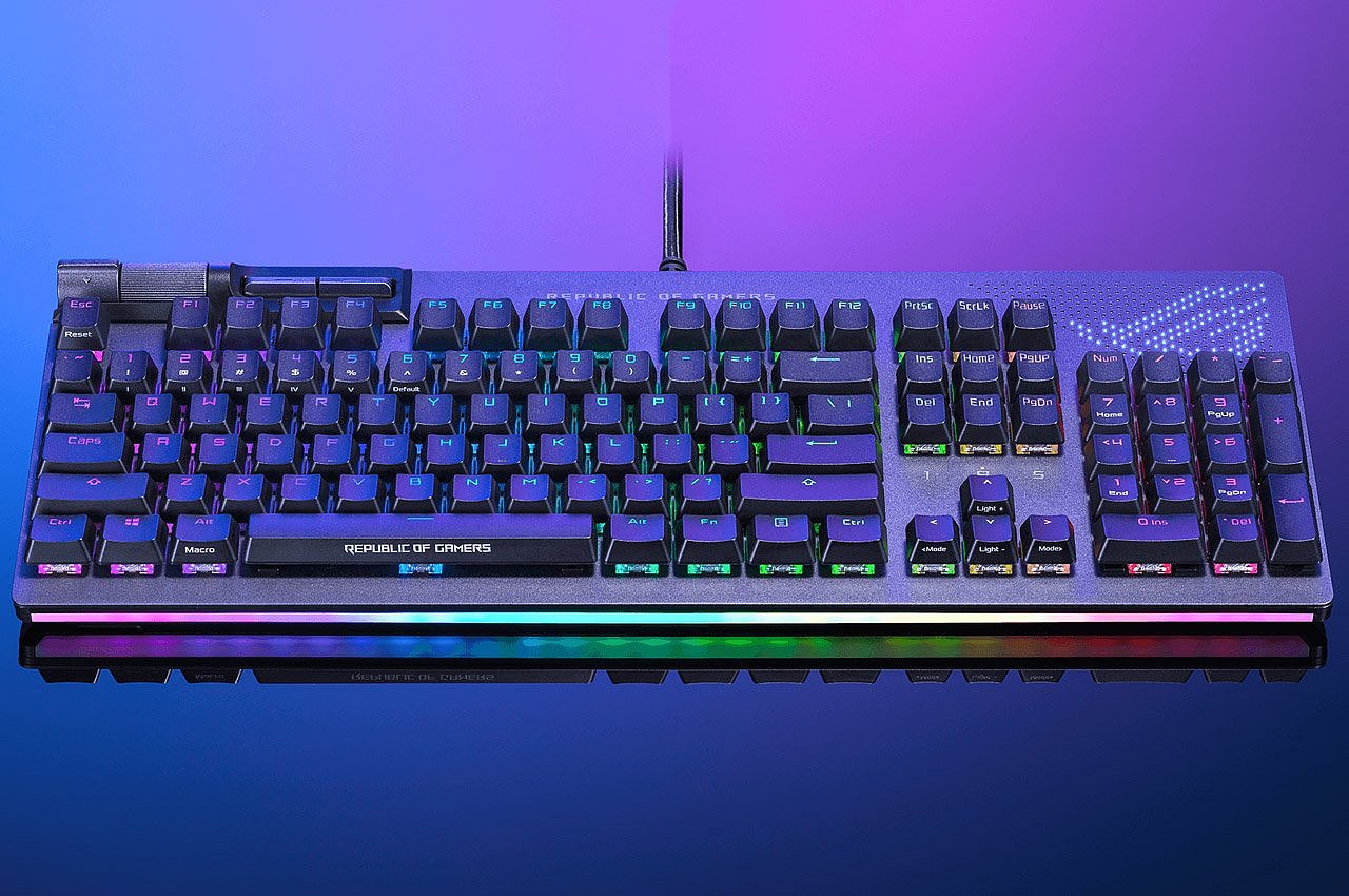 ASUS，Mechanical keyboard，PC accessories，Built in LED screen，