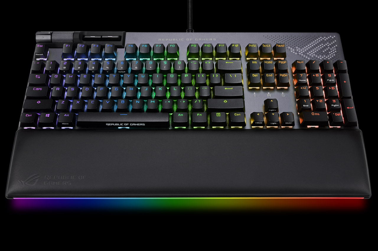 ASUS，Mechanical keyboard，PC accessories，Built in LED screen，