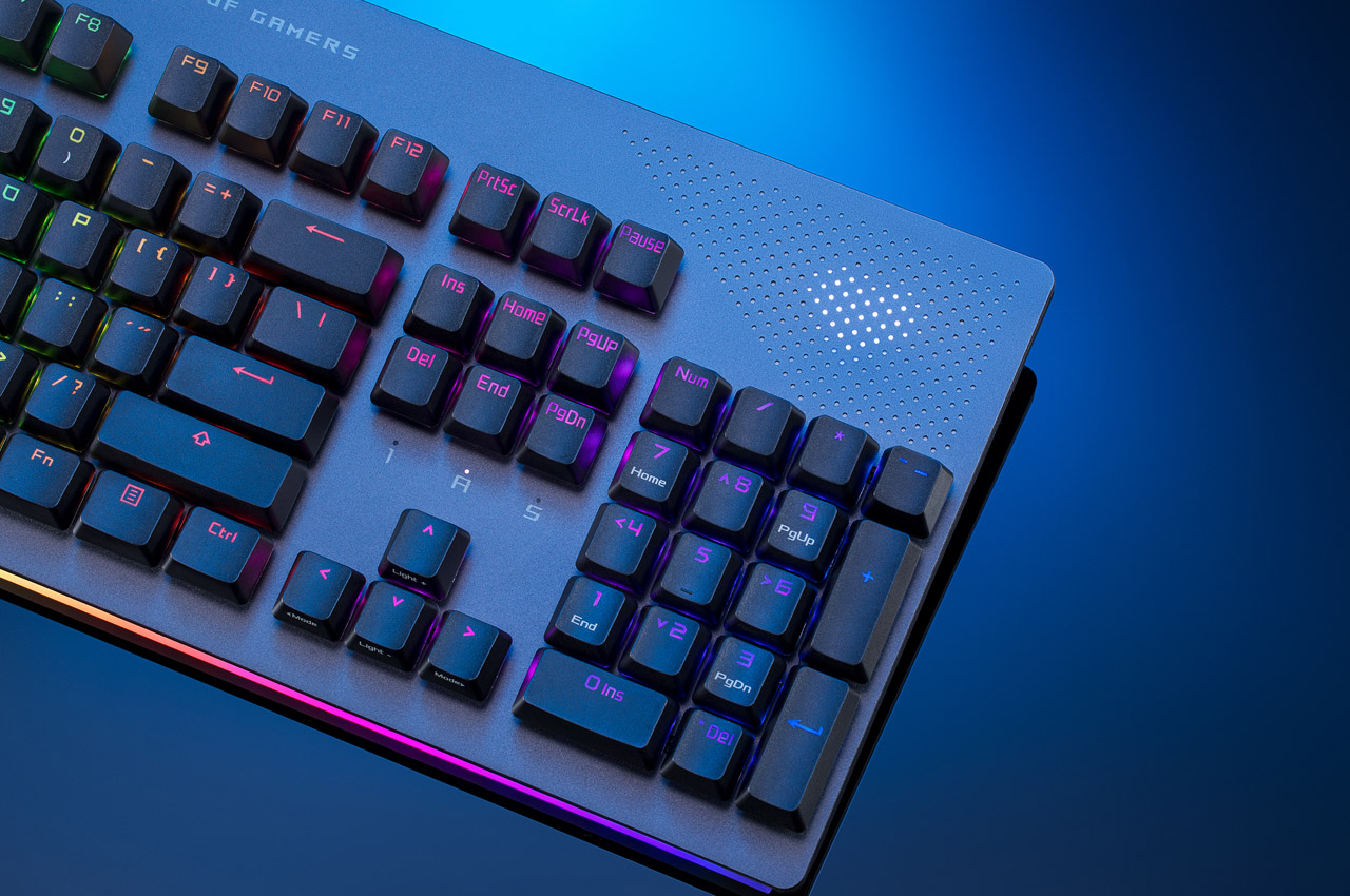 ASUS，Mechanical keyboard，PC accessories，Built in LED screen，