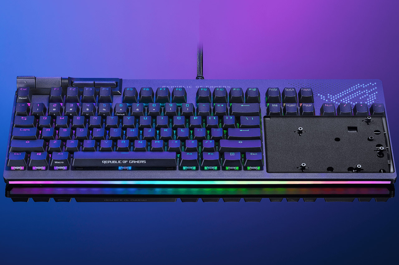 ASUS，Mechanical keyboard，PC accessories，Built in LED screen，