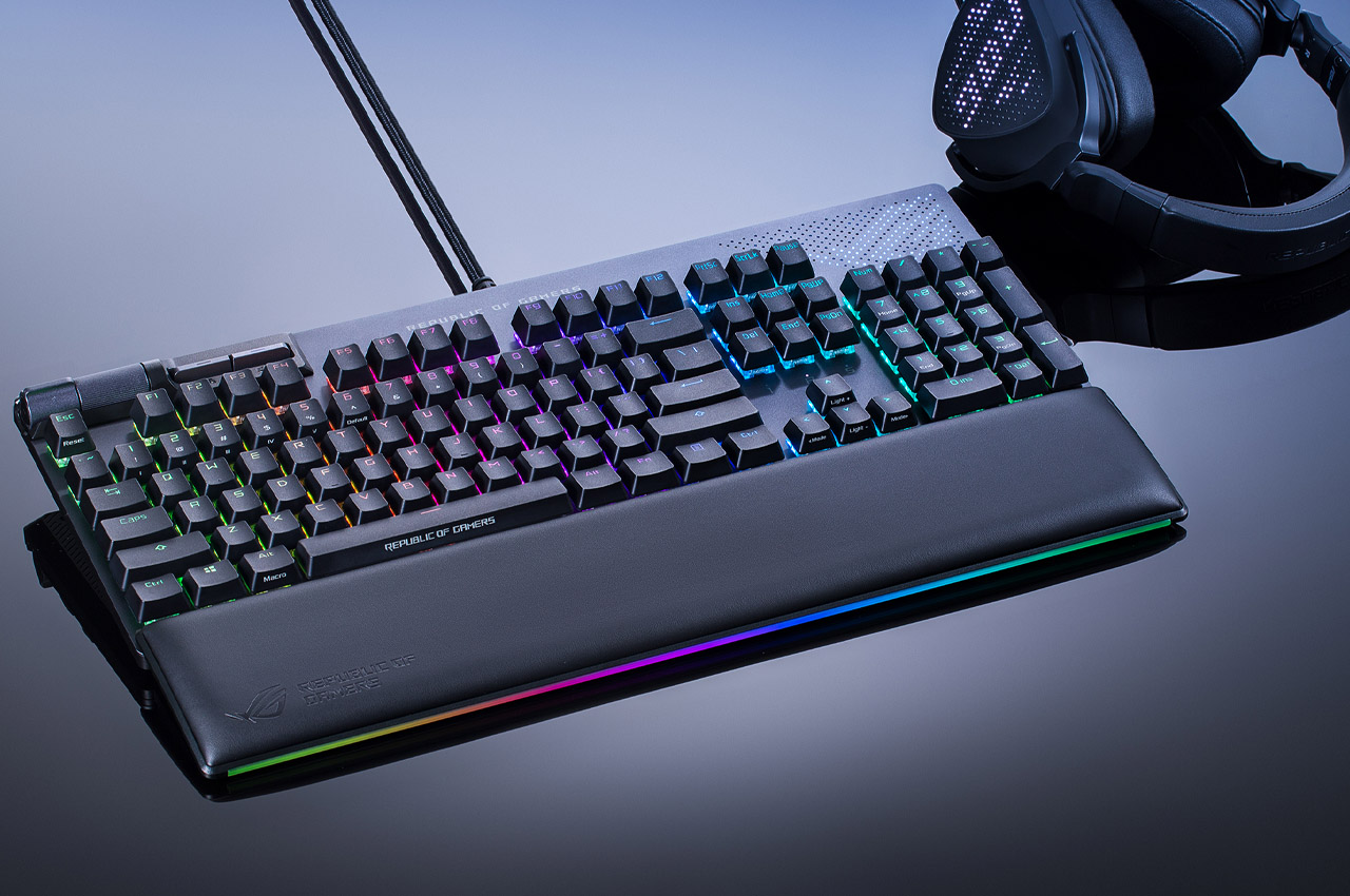 ASUS，Mechanical keyboard，PC accessories，Built in LED screen，