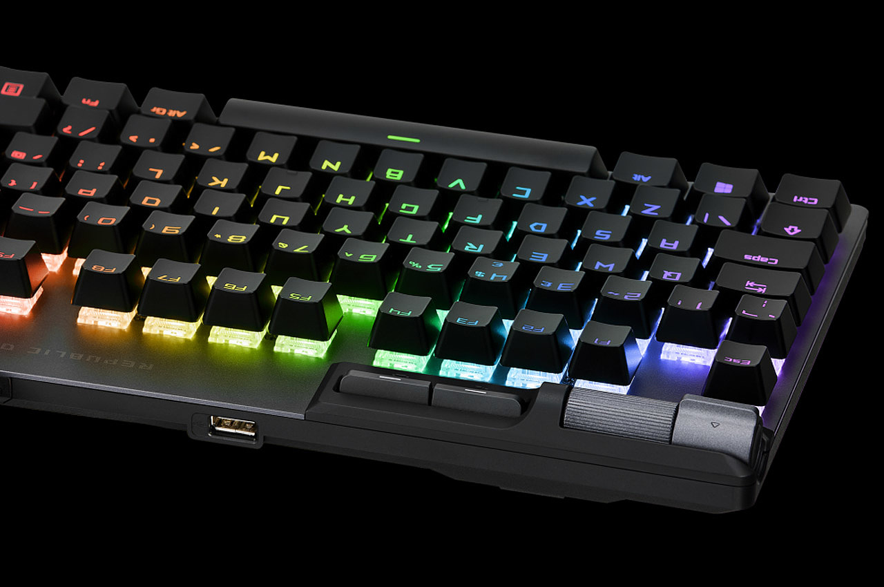 ASUS，Mechanical keyboard，PC accessories，Built in LED screen，