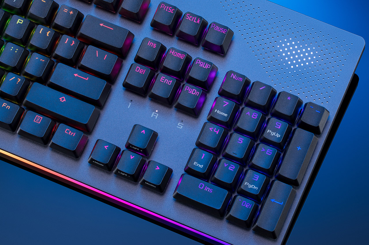 ASUS，Mechanical keyboard，PC accessories，Built in LED screen，