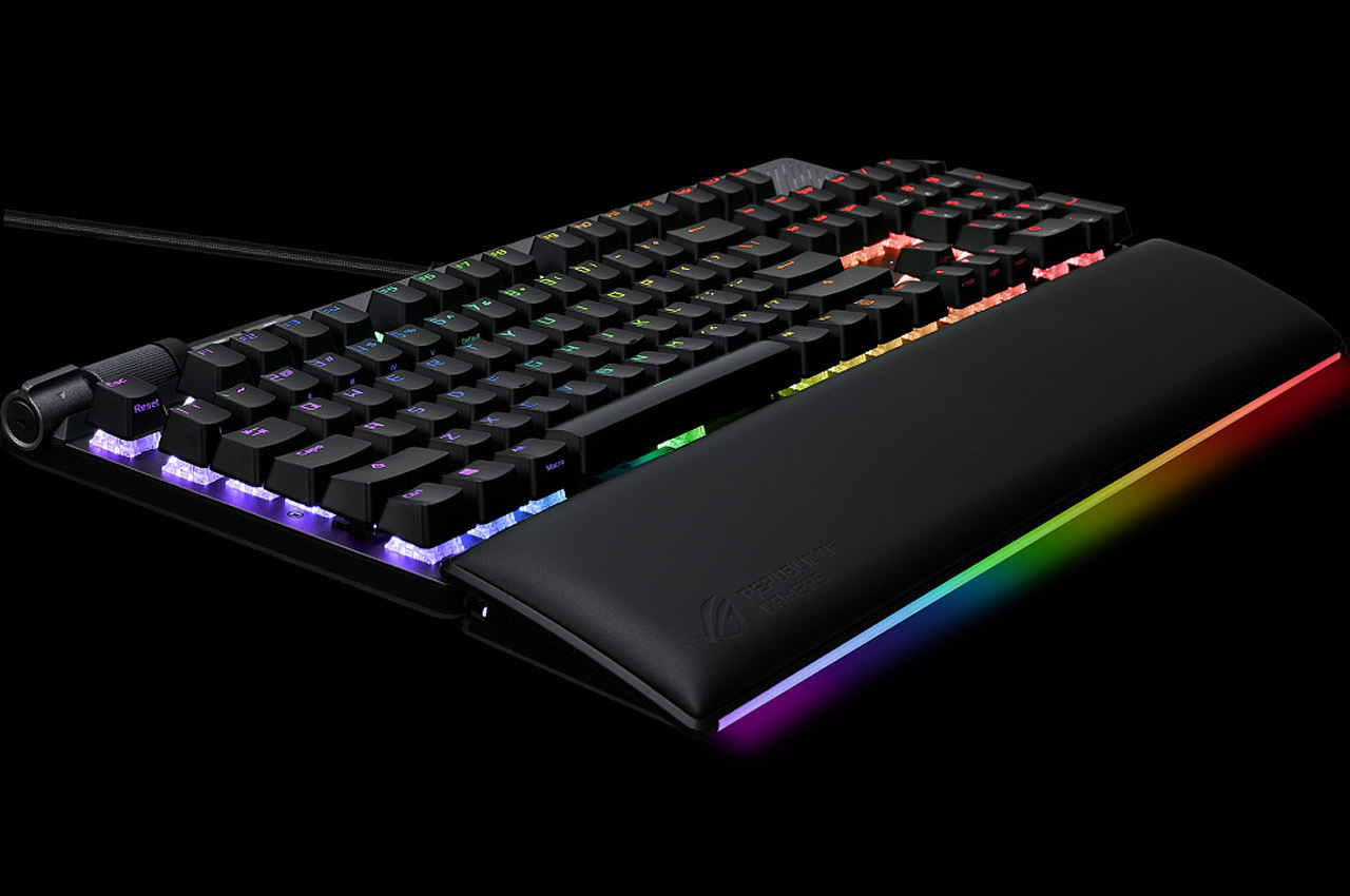 ASUS，Mechanical keyboard，PC accessories，Built in LED screen，