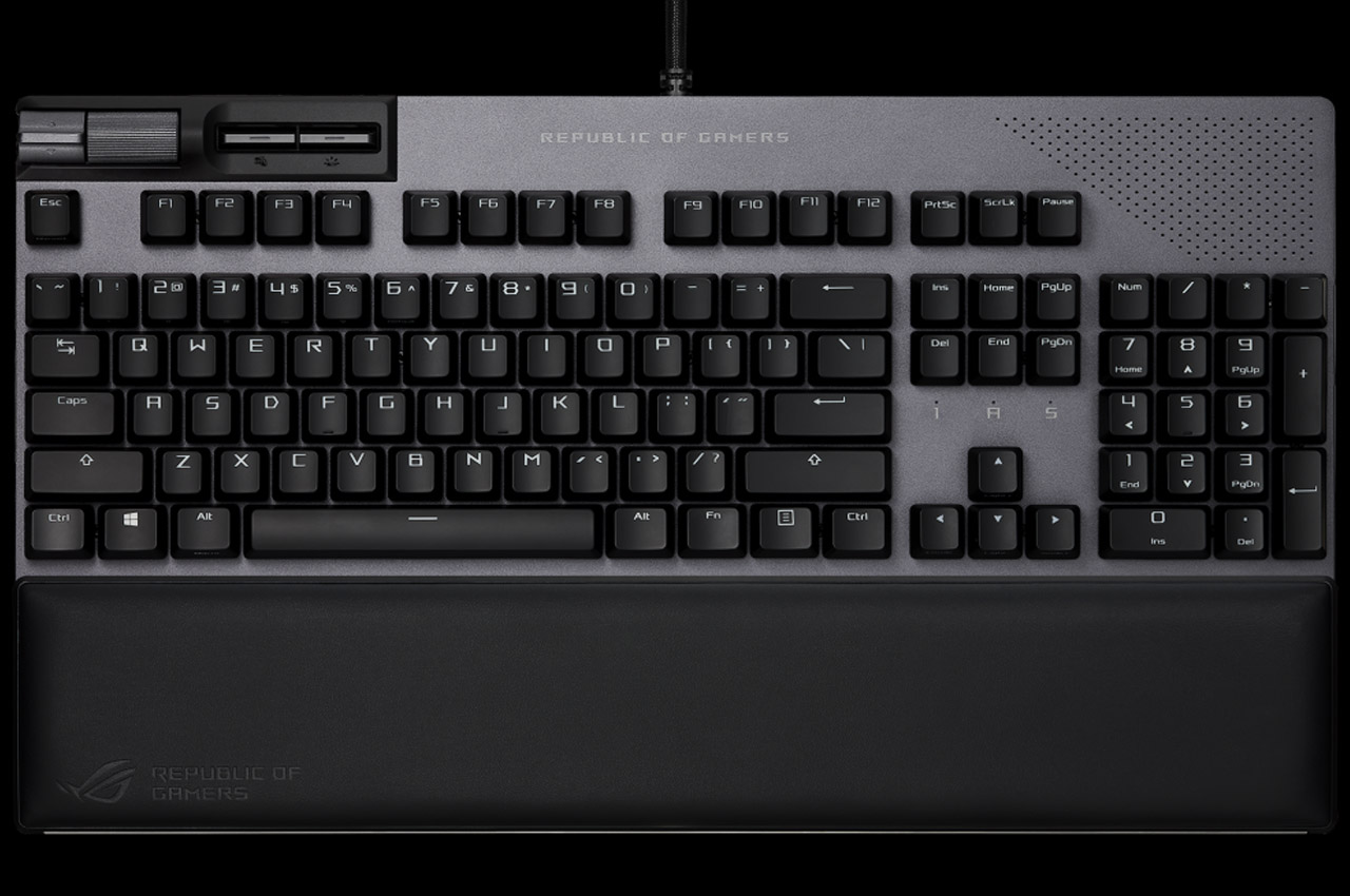 ASUS，Mechanical keyboard，PC accessories，Built in LED screen，