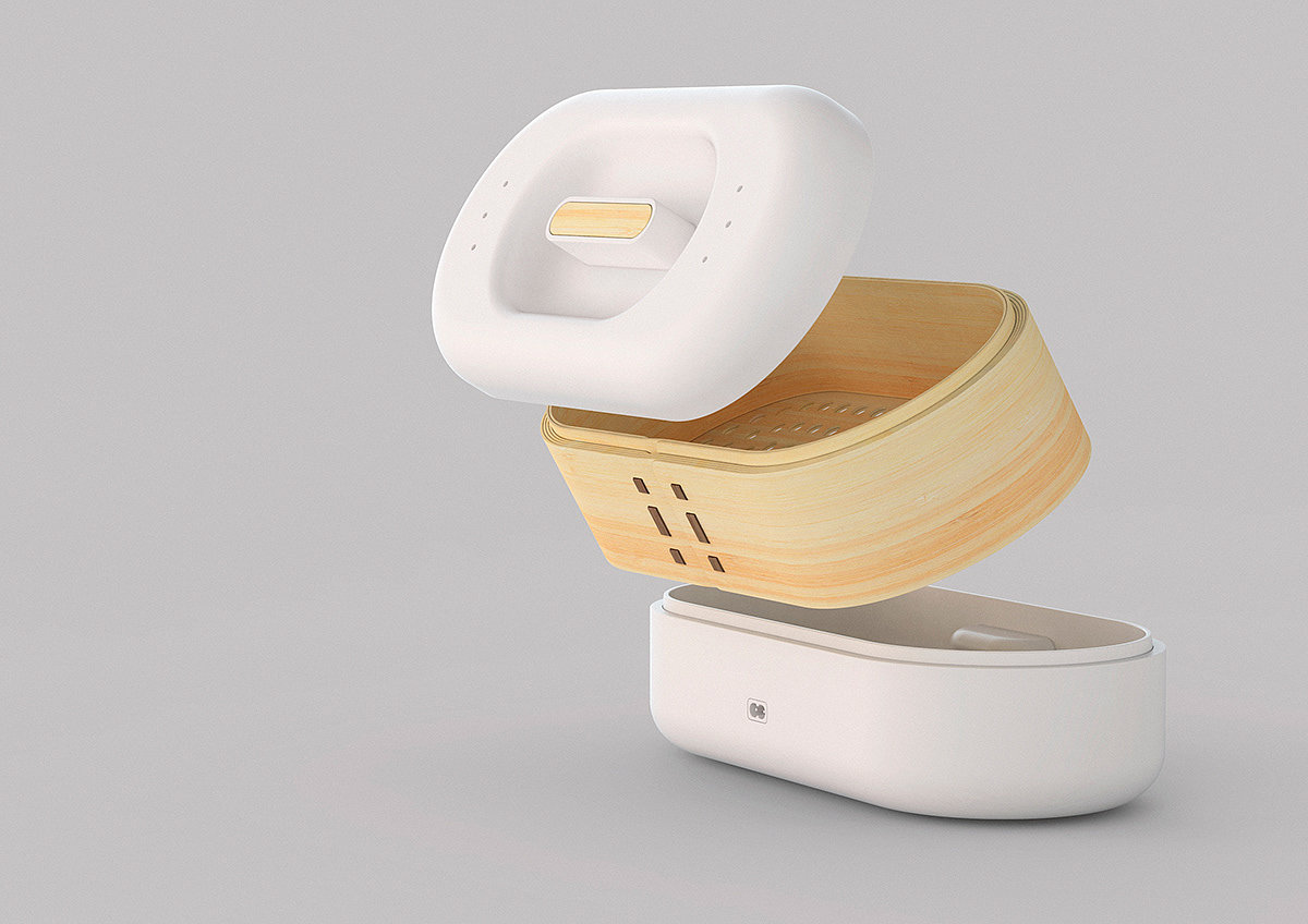 Max Mysechko，BAMBOO FOOD STEAMER，product design，产品设计，蒸笼，