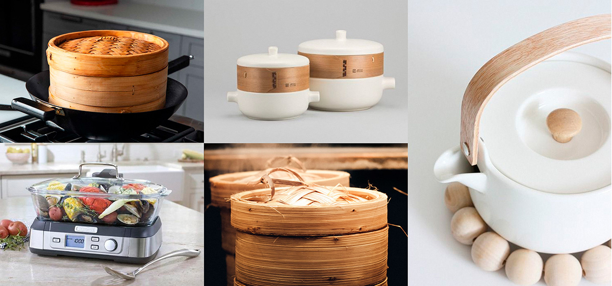 Max Mysechko，BAMBOO FOOD STEAMER，product design，product design，steamer，