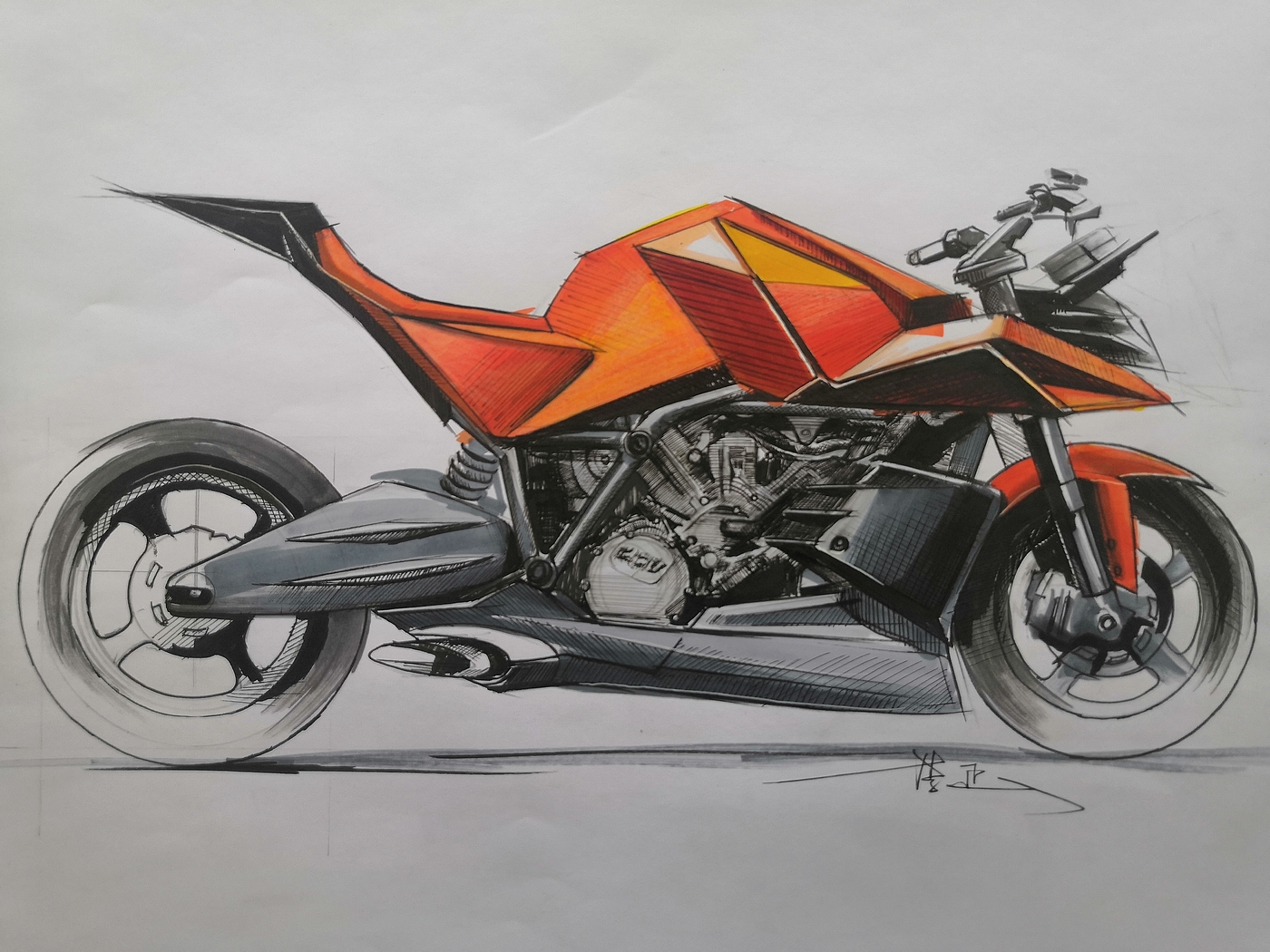 Design hand drawn，