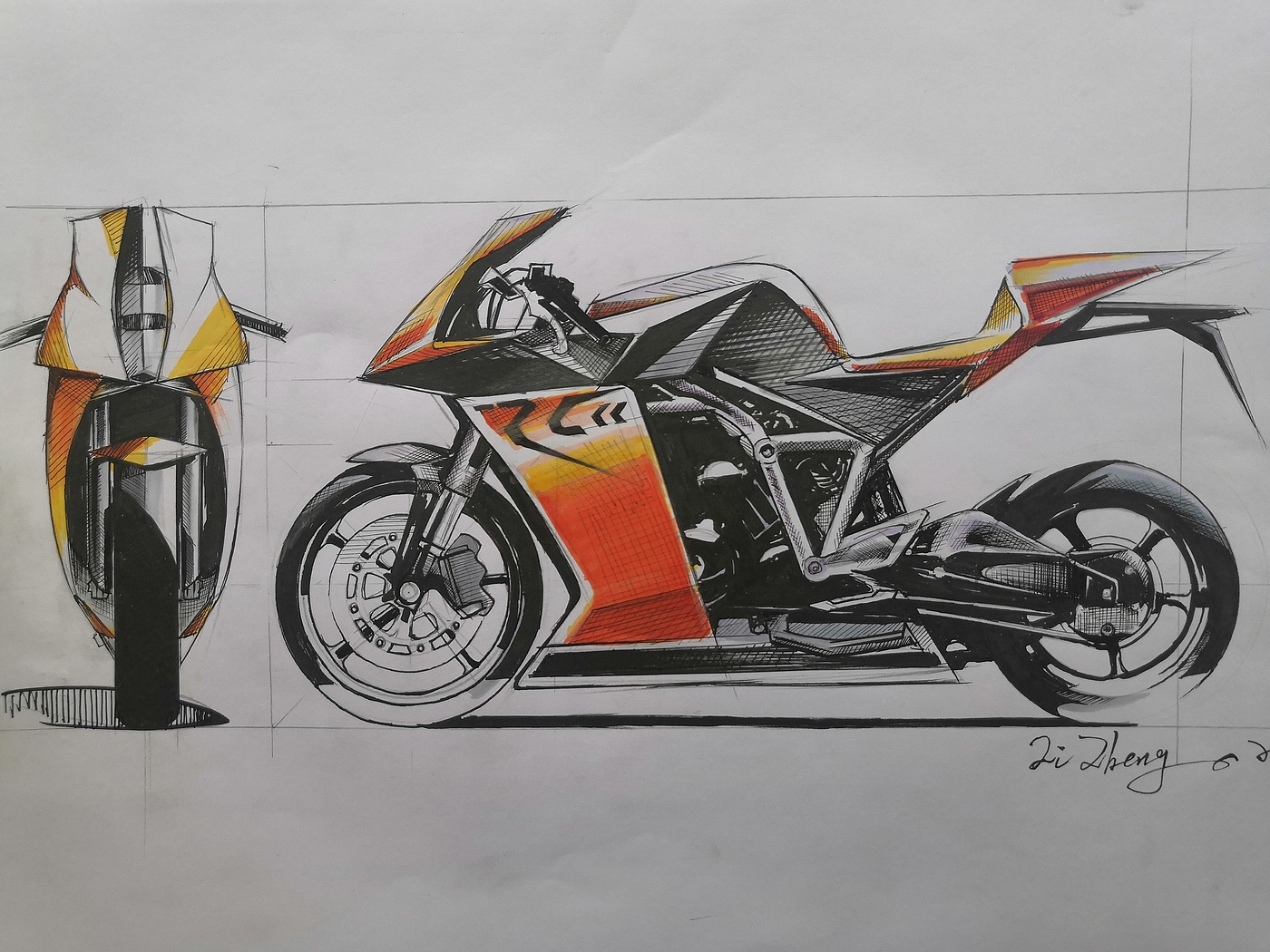 Design hand drawn，