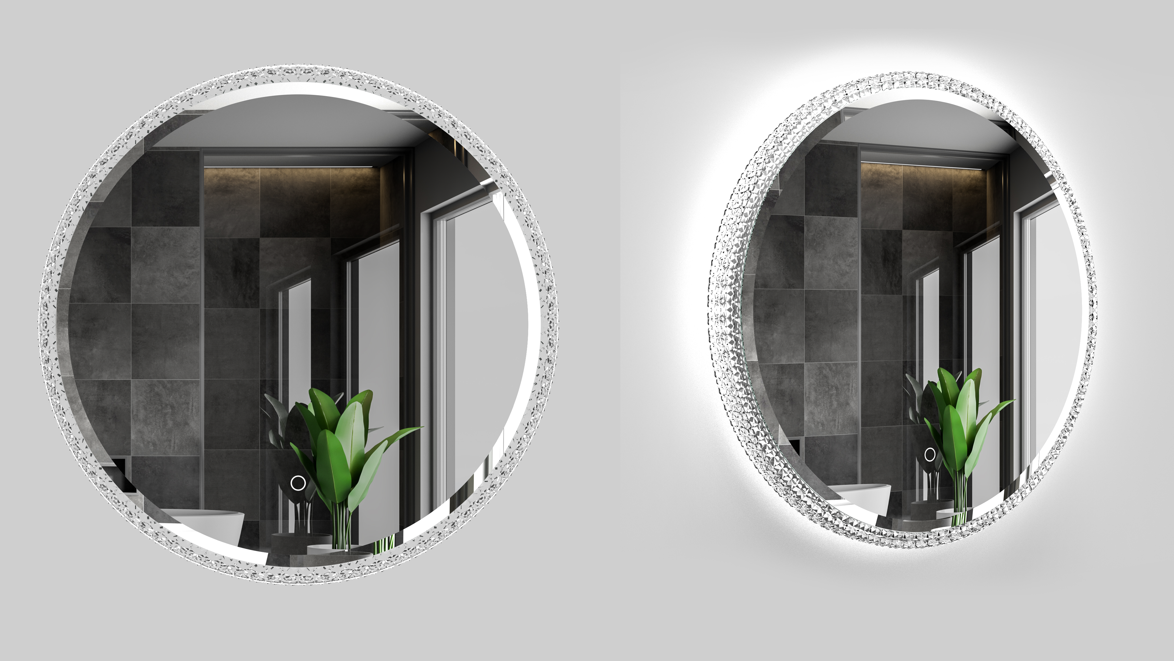 bathroom，renovation，Luminous mirror，Light luxury，Smart Mirror，bathroom mirror，