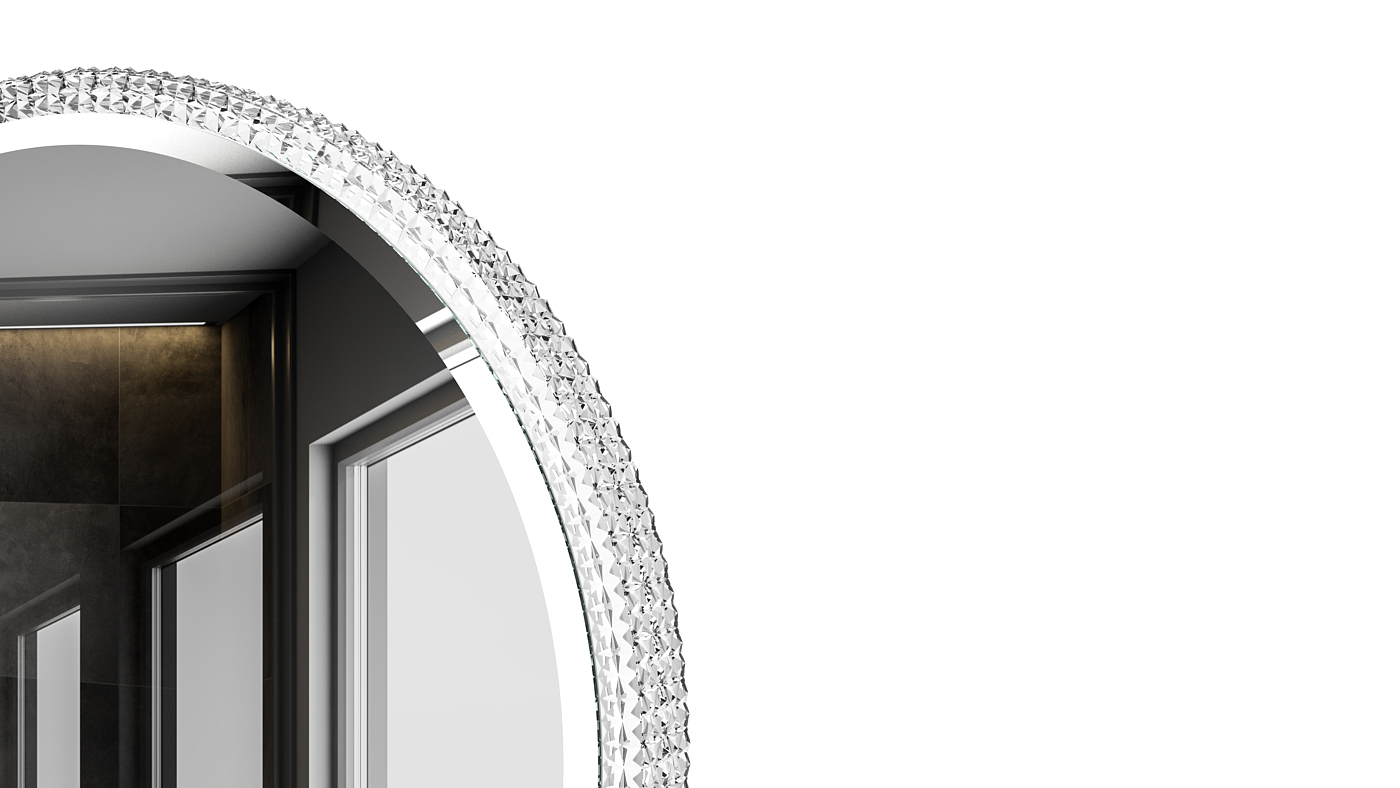 bathroom，renovation，Luminous mirror，Light luxury，Smart Mirror，bathroom mirror，