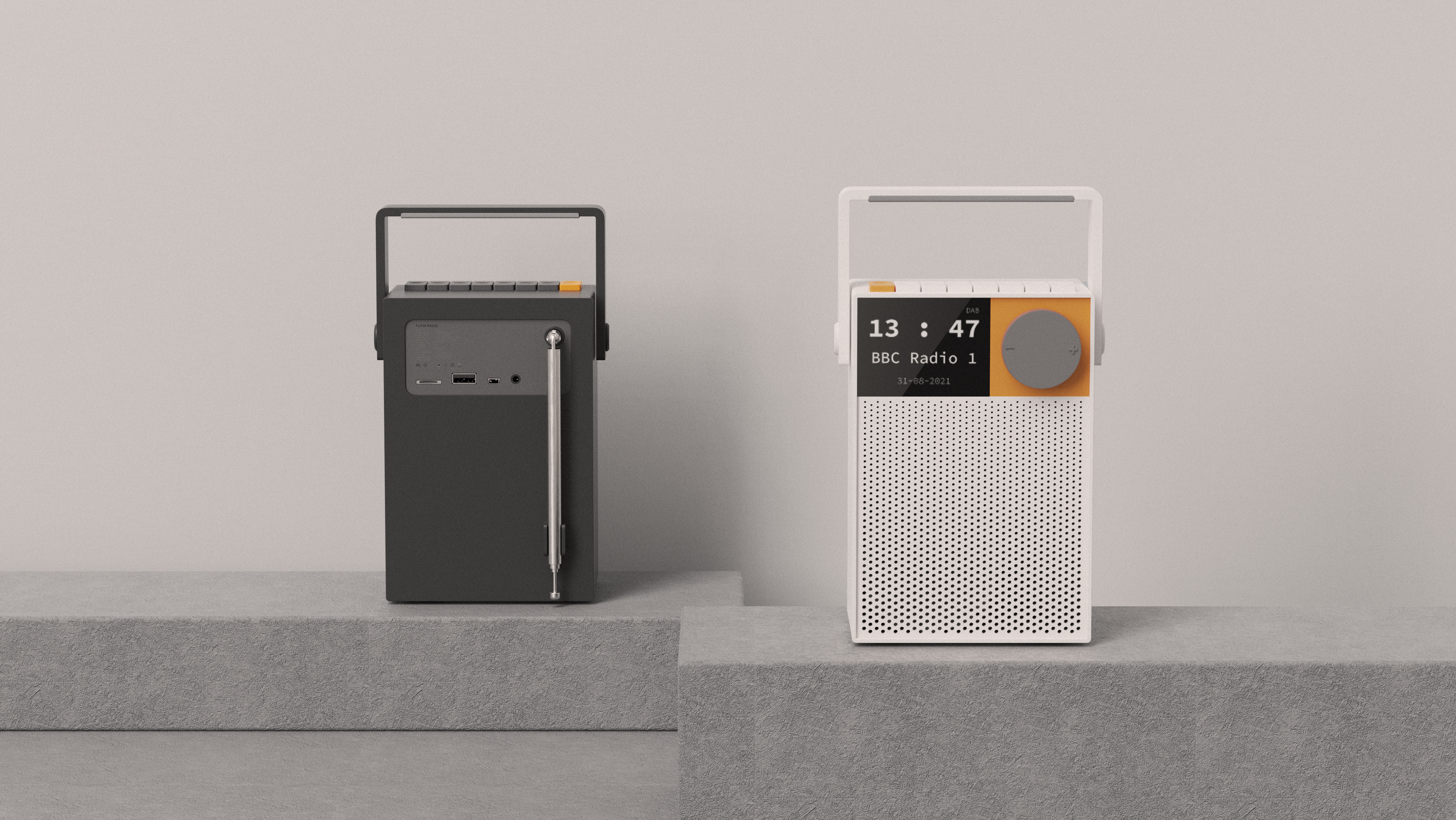 radio，loudspeaker box，