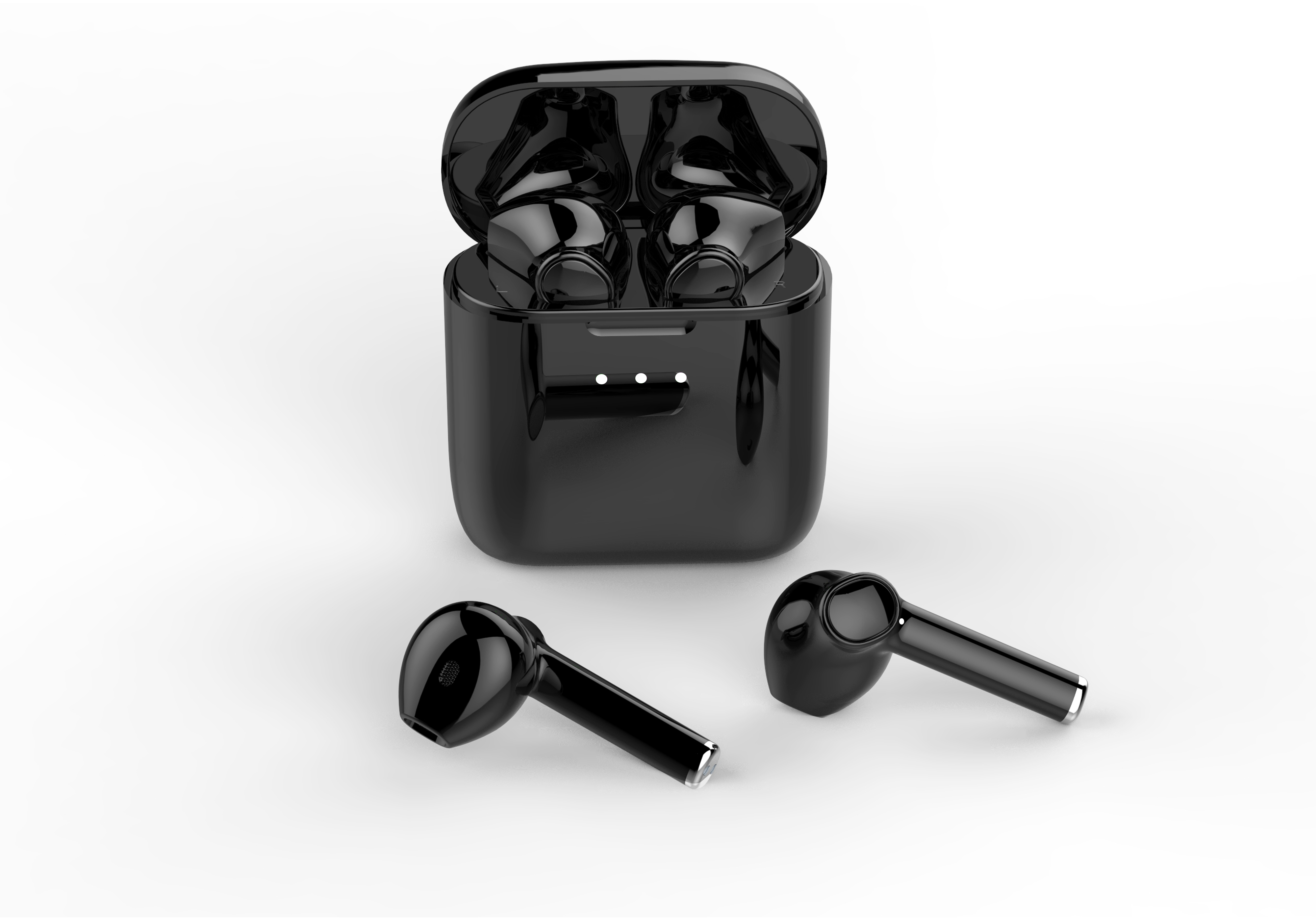 Large button semi in ear Bluetooth headset，
