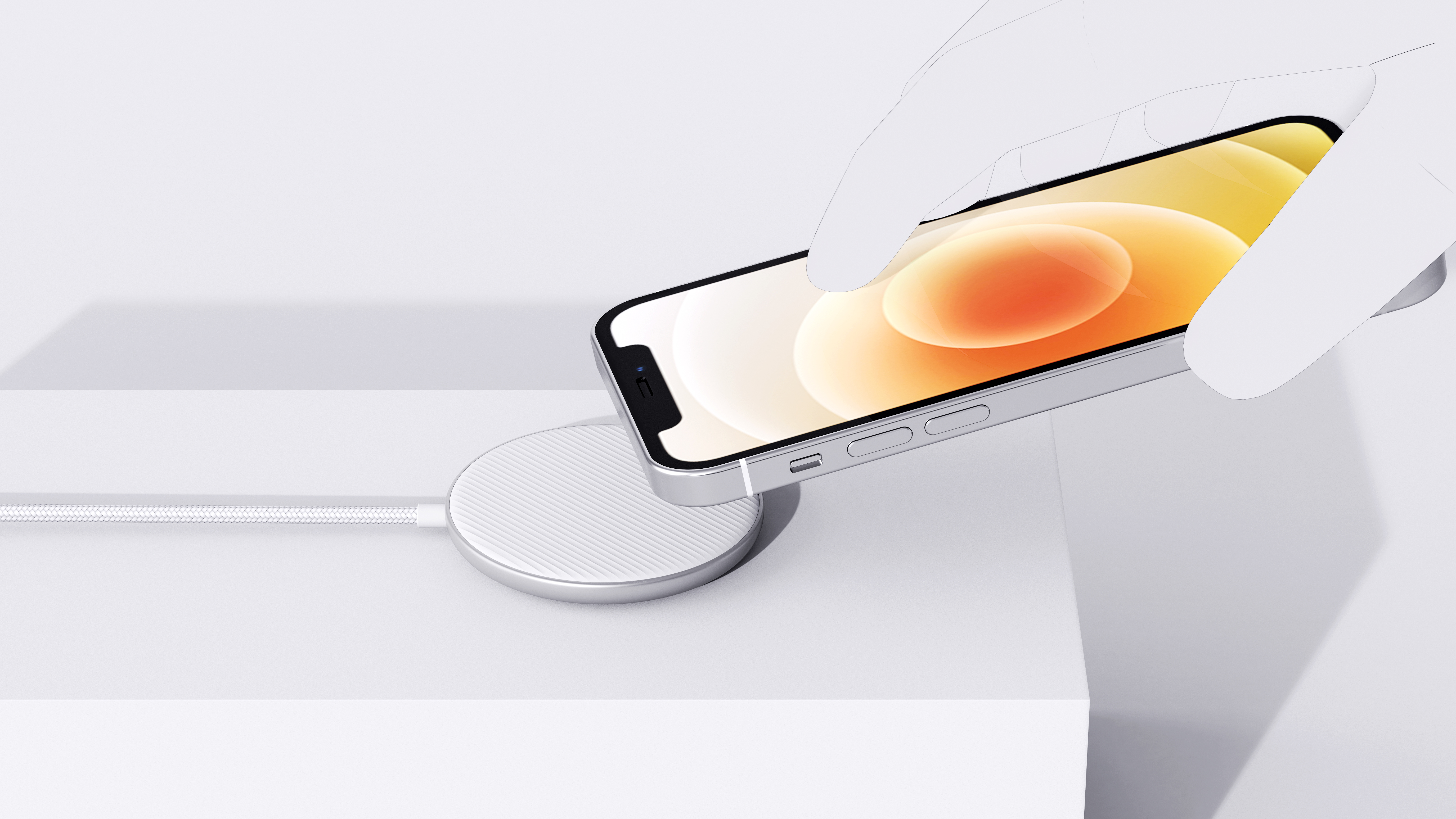 Wireless charging，Magnetic attraction，ID design，Mobile charge，3C digital，
