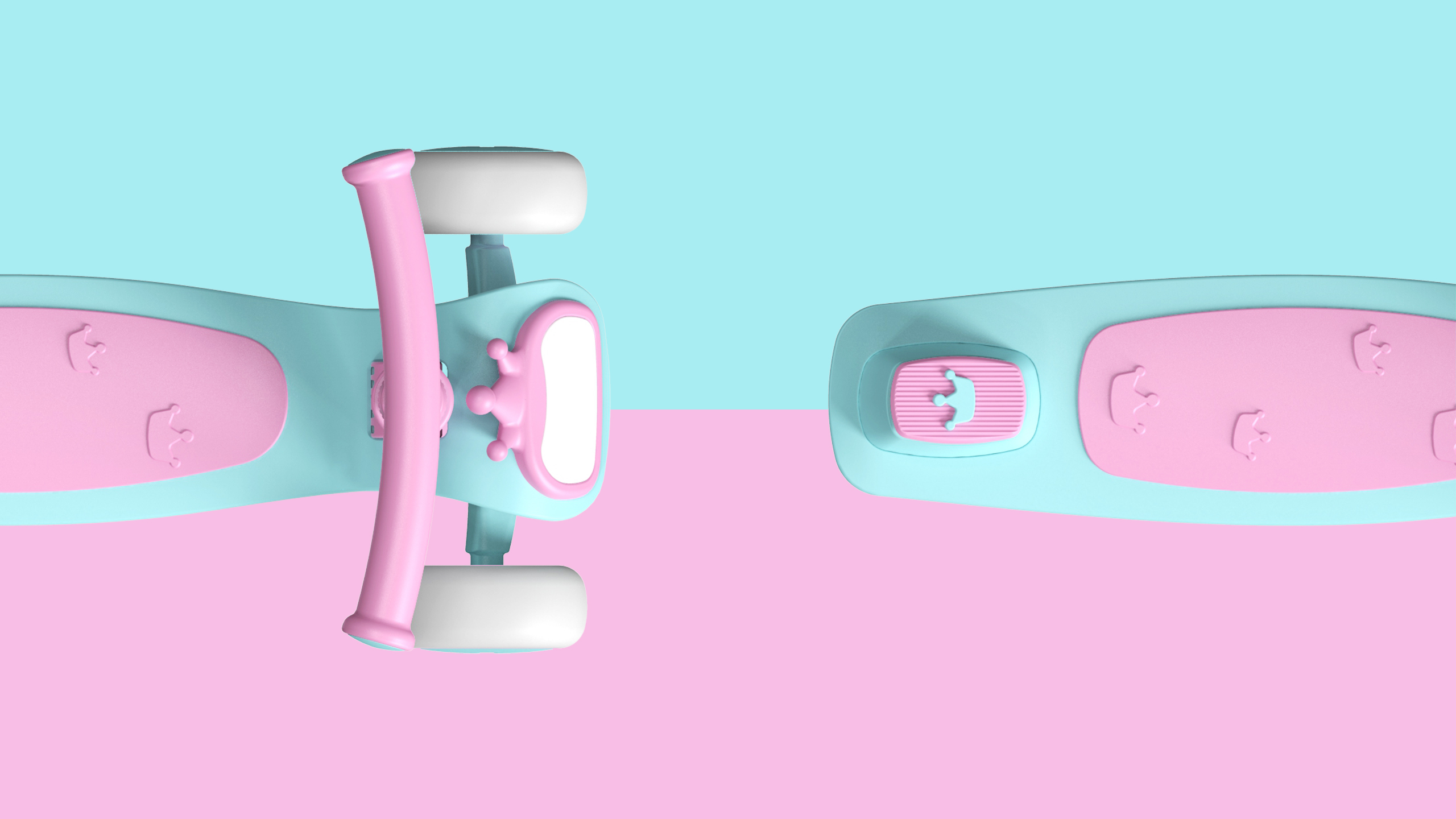 Cartoon，Appearance design，Children's scooters，security，Happy childhood，