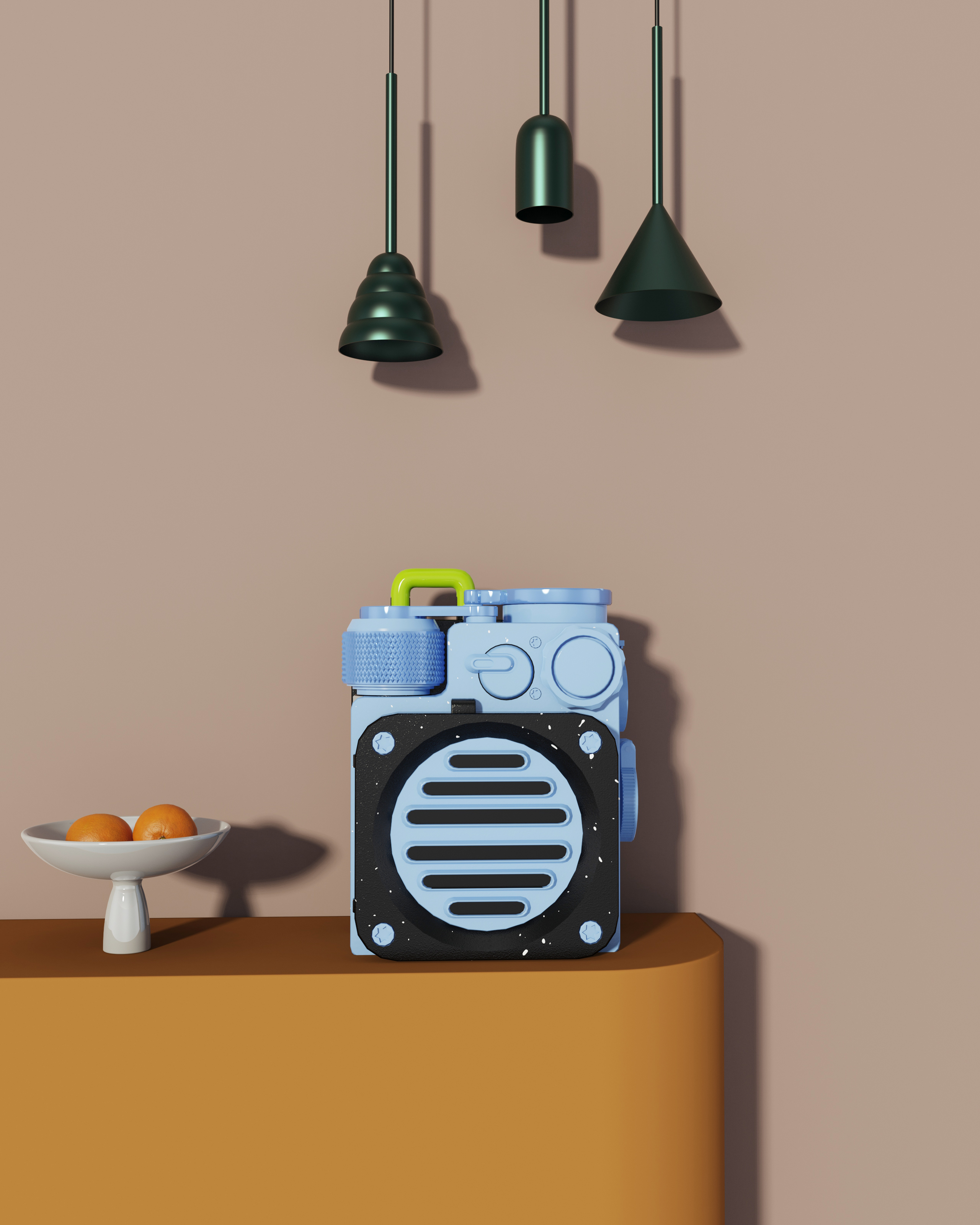 Elvis Presley sound keyshot rendering，