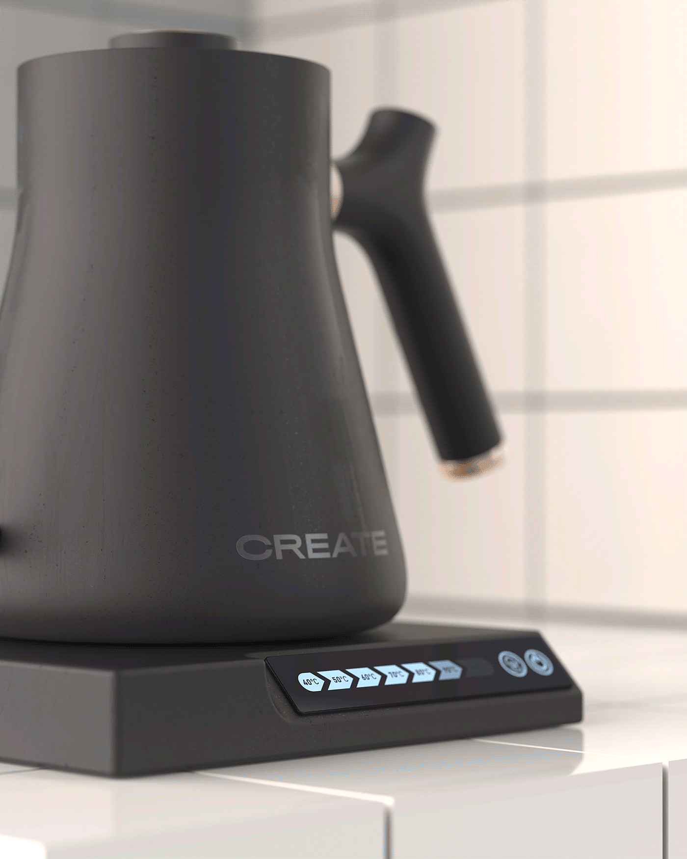 kettle，heating，cgi，