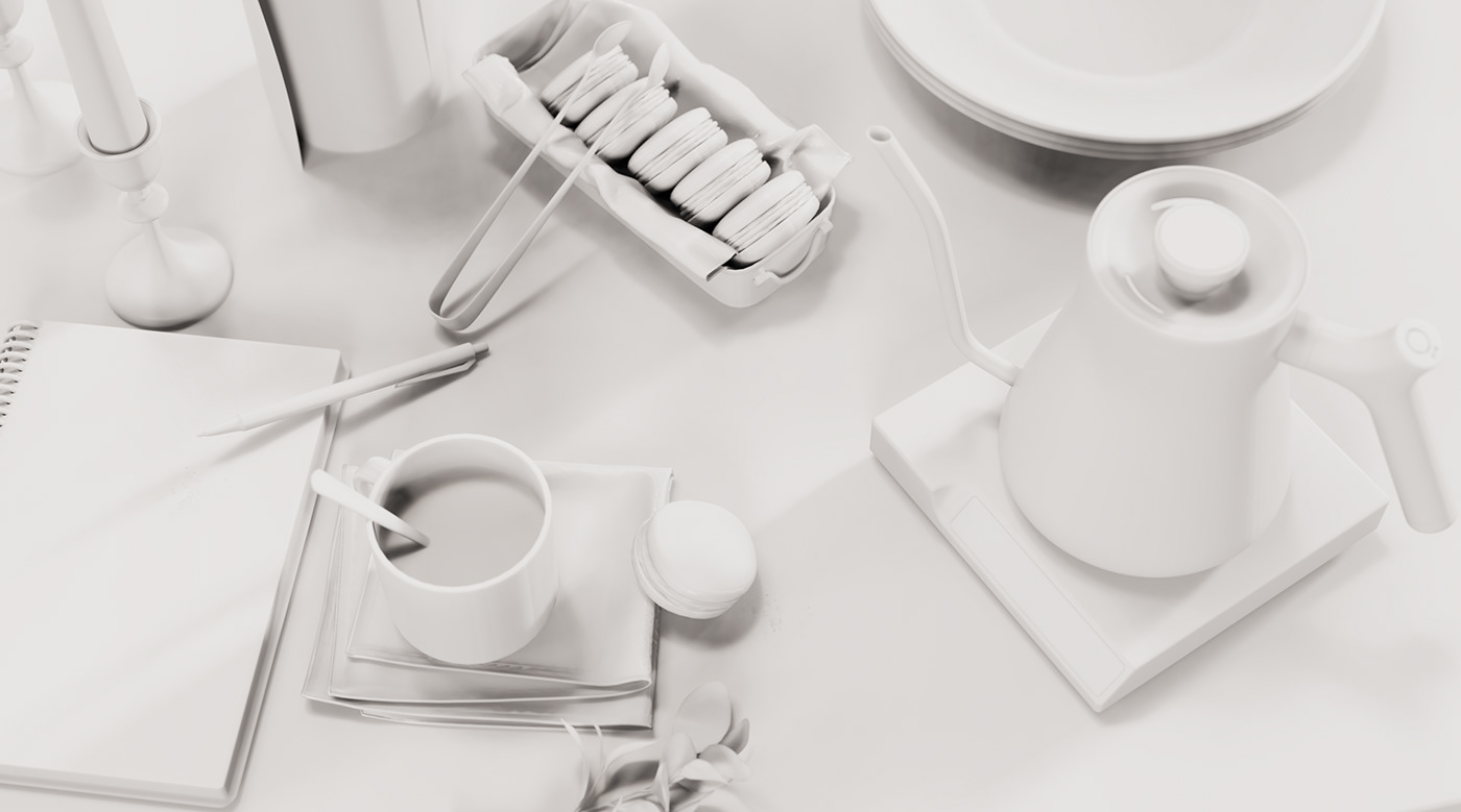 kettle，heating，cgi，