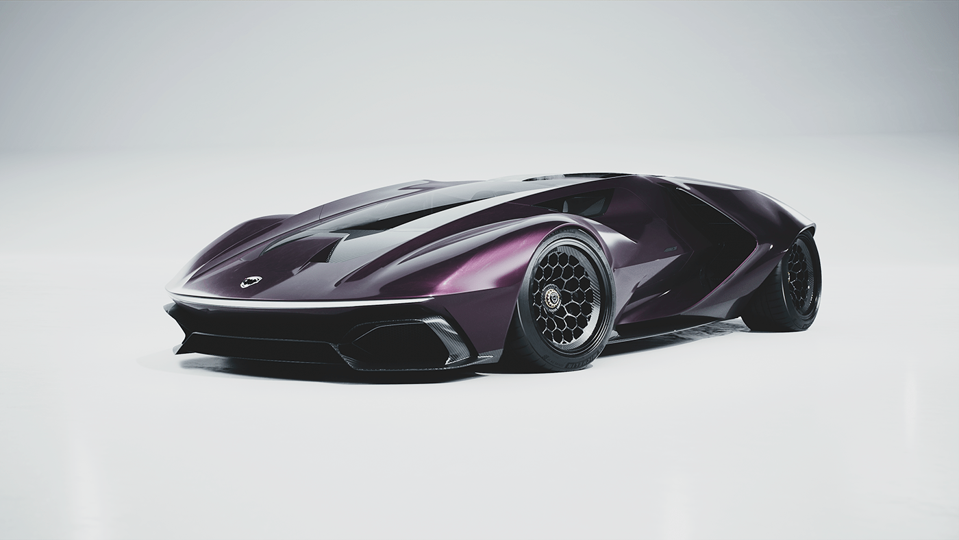 3D model，industrial design，Lanqiya，purple，Automobile design，