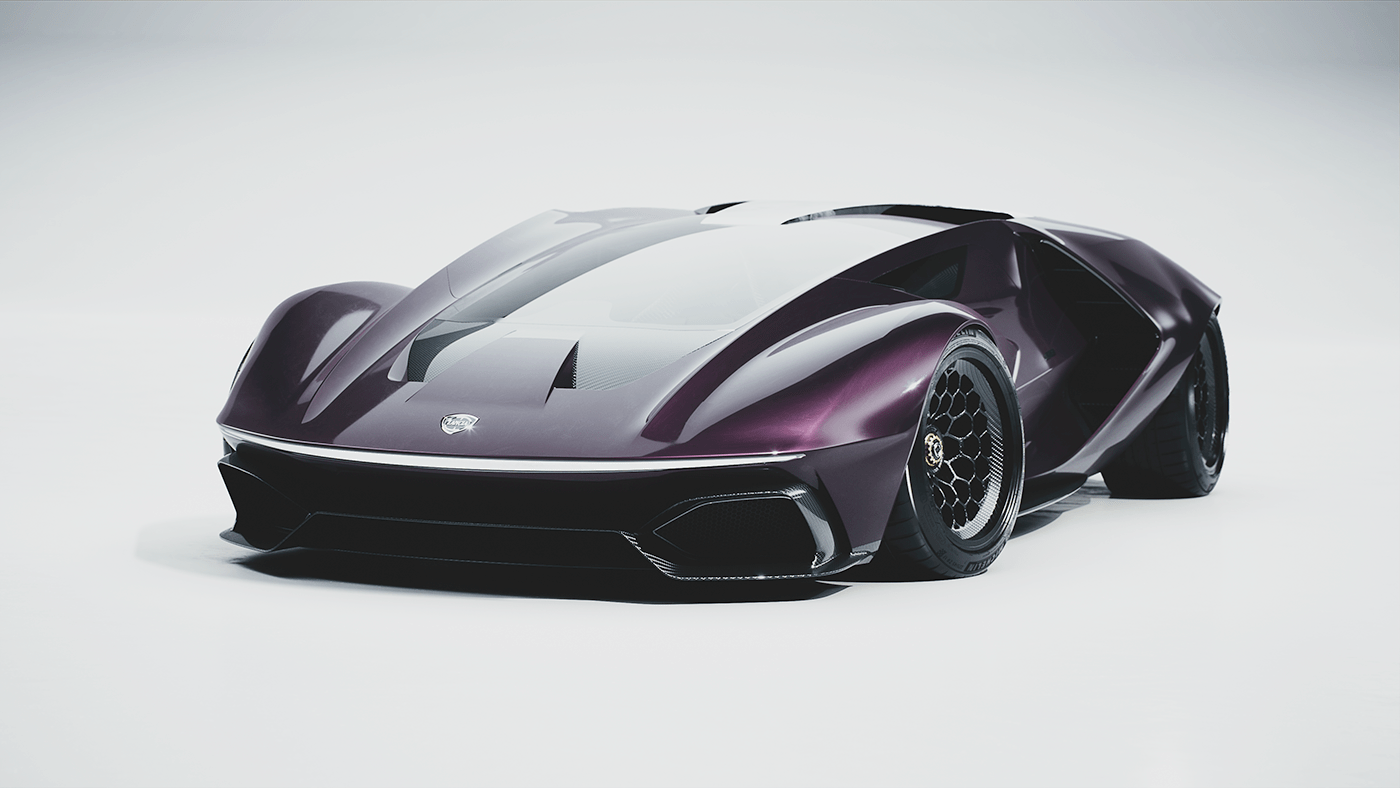 3D model，industrial design，Lanqiya，purple，Automobile design，