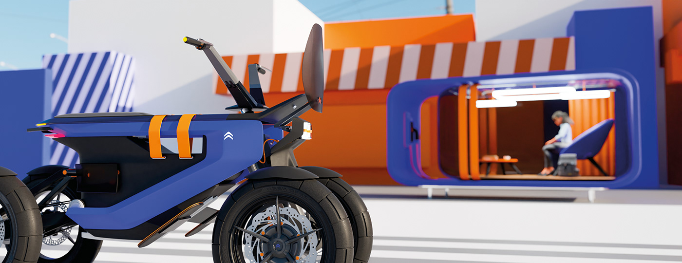 automobile，Citroen，industrial design，Automobile mixer，