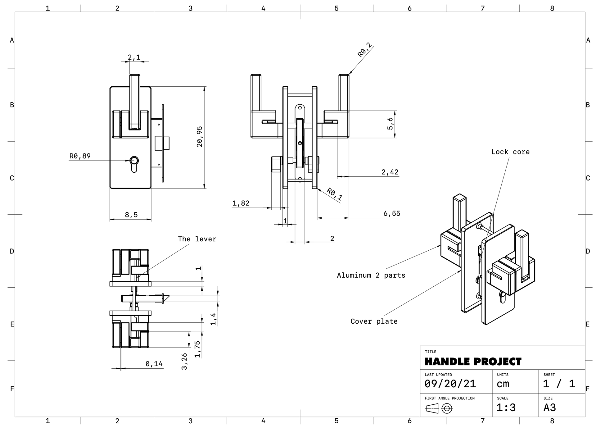 Door handle，door，product design，lock，
