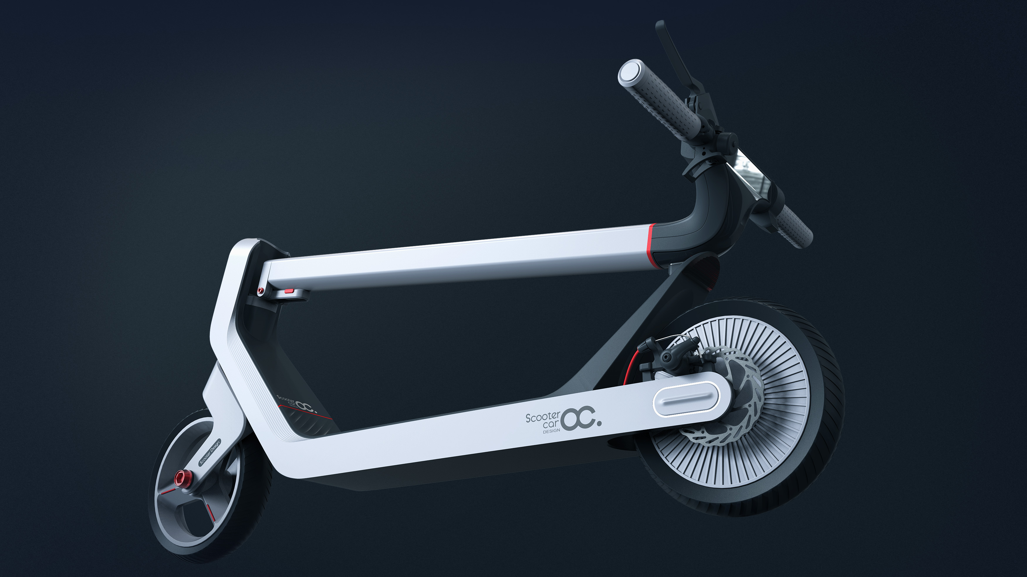 哈士奇设计作品电动滑板车