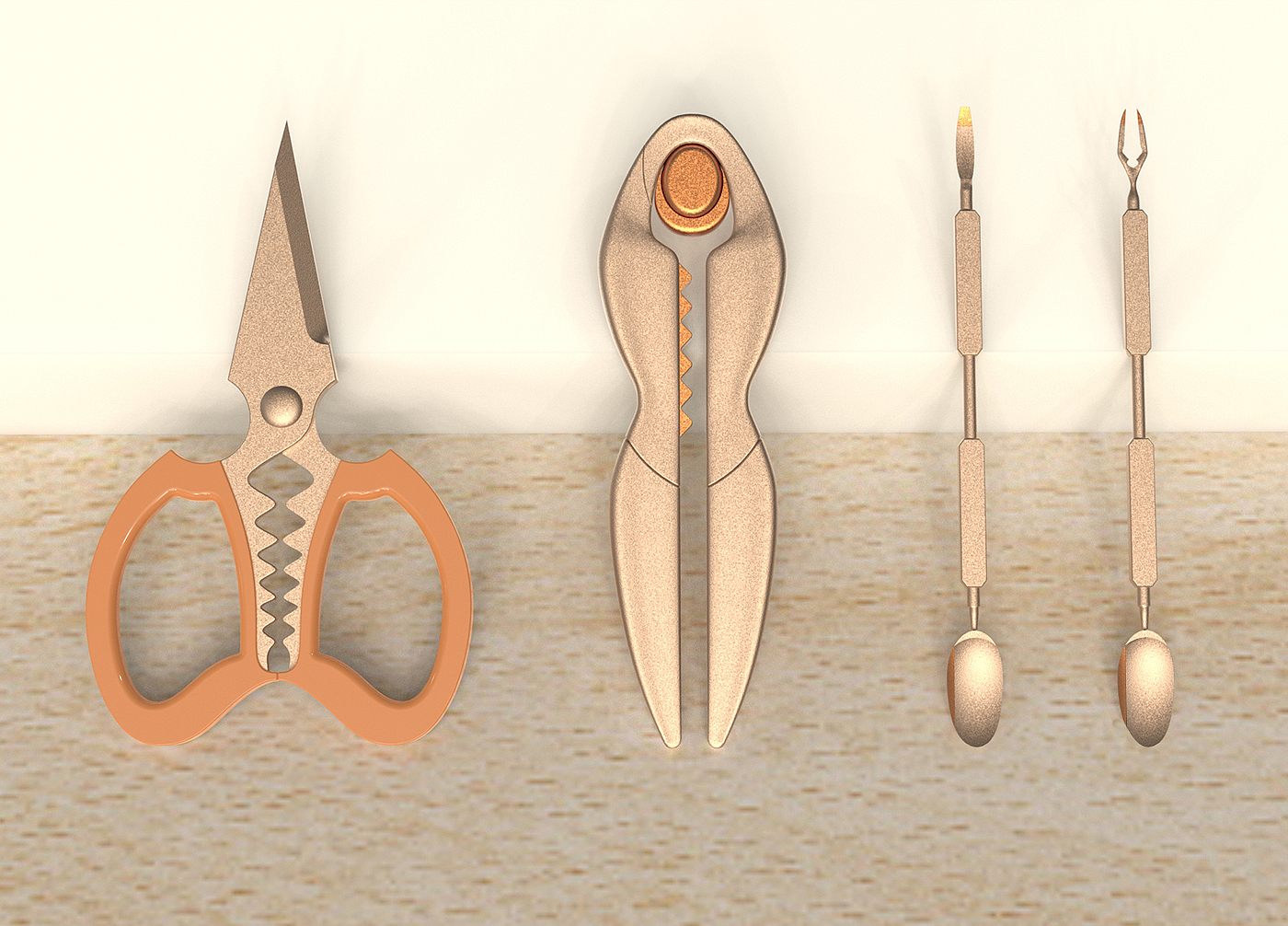 Eight pieces of crab，bionics，tableware，Crab，