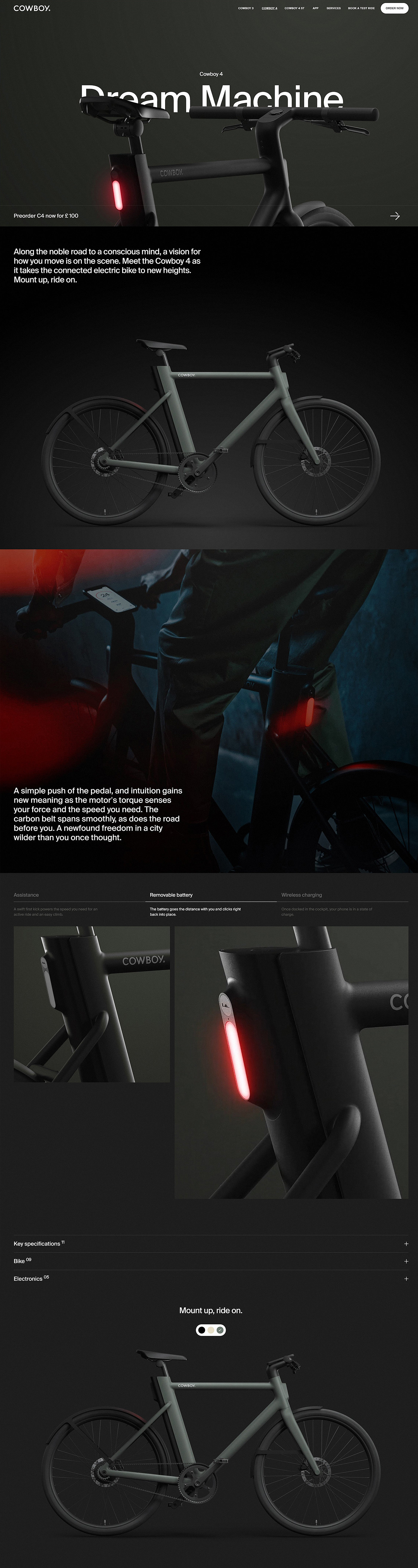 COWBOY，Antar Walker，Networked bicycle，City rider，Aesthetic design，