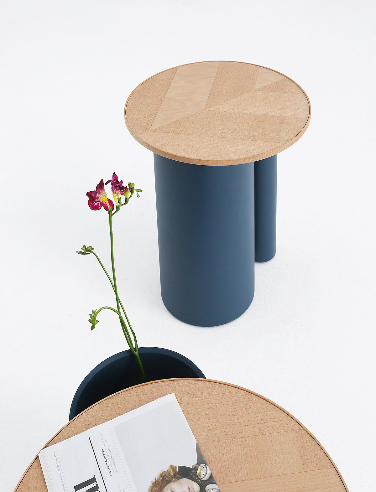 Yifan Jin，Baldr side table，可扭转，人性化设计，边桌，