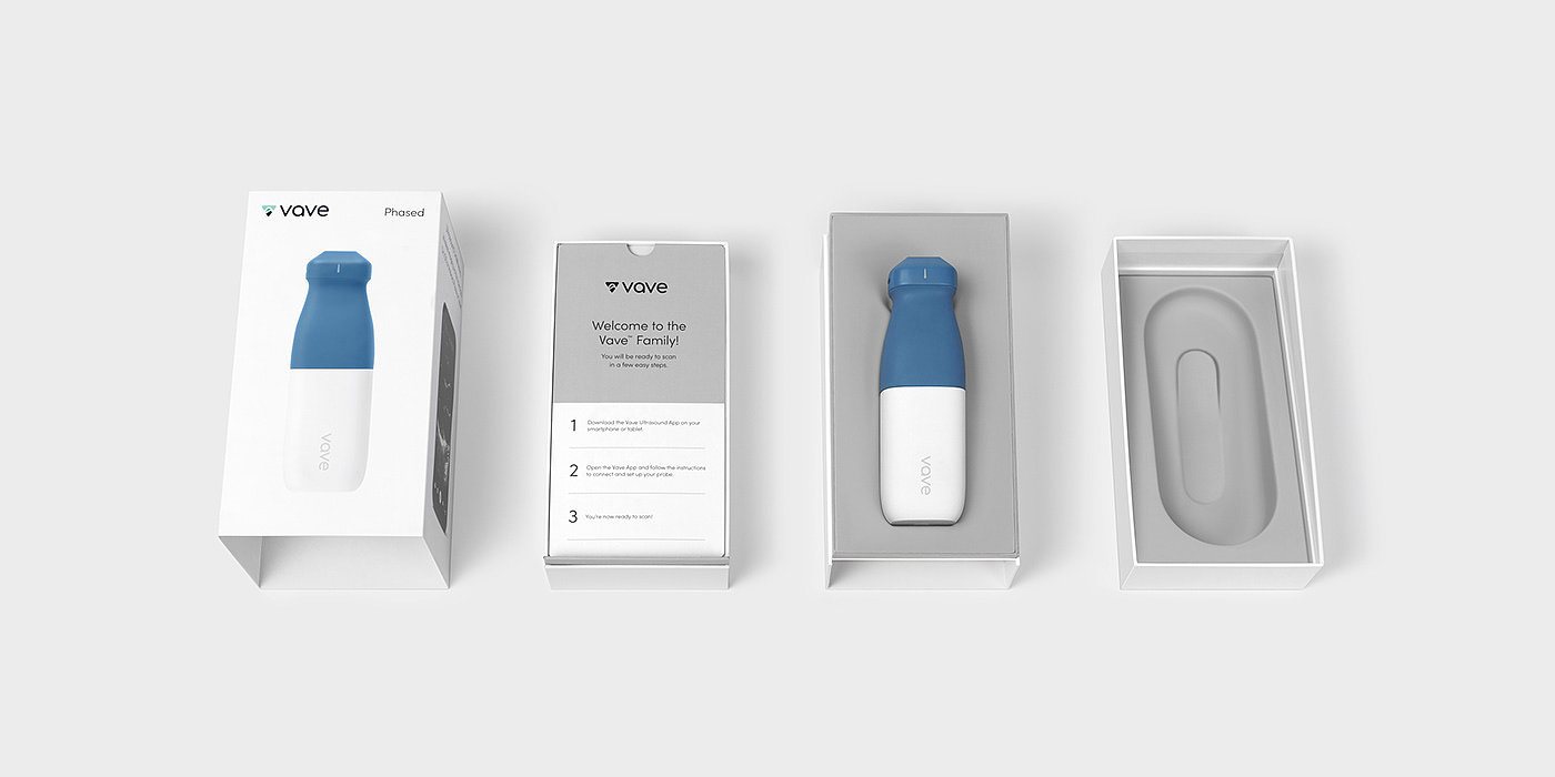 Box Clever，Modern medical care，Portable connection ultrasound，Vave wireless ultrasound experience，industrial design，