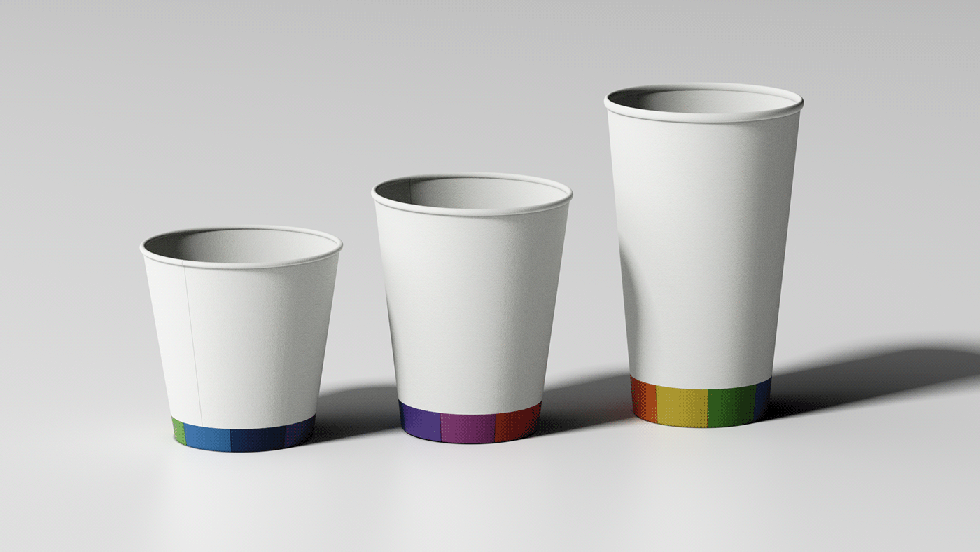 Water cup，Rainbow color，distinguish，Avoid waste，