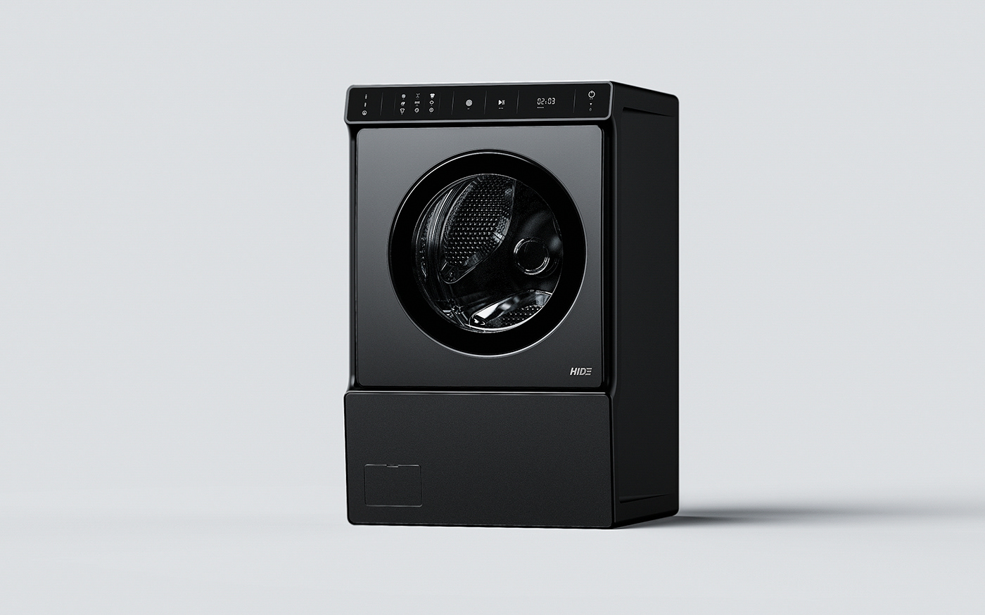 Washing machine，Drum washing machine，black，practical，