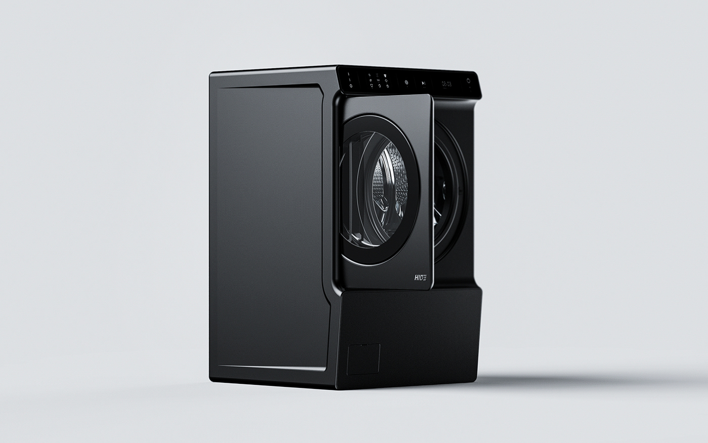 Washing machine，Drum washing machine，black，practical，