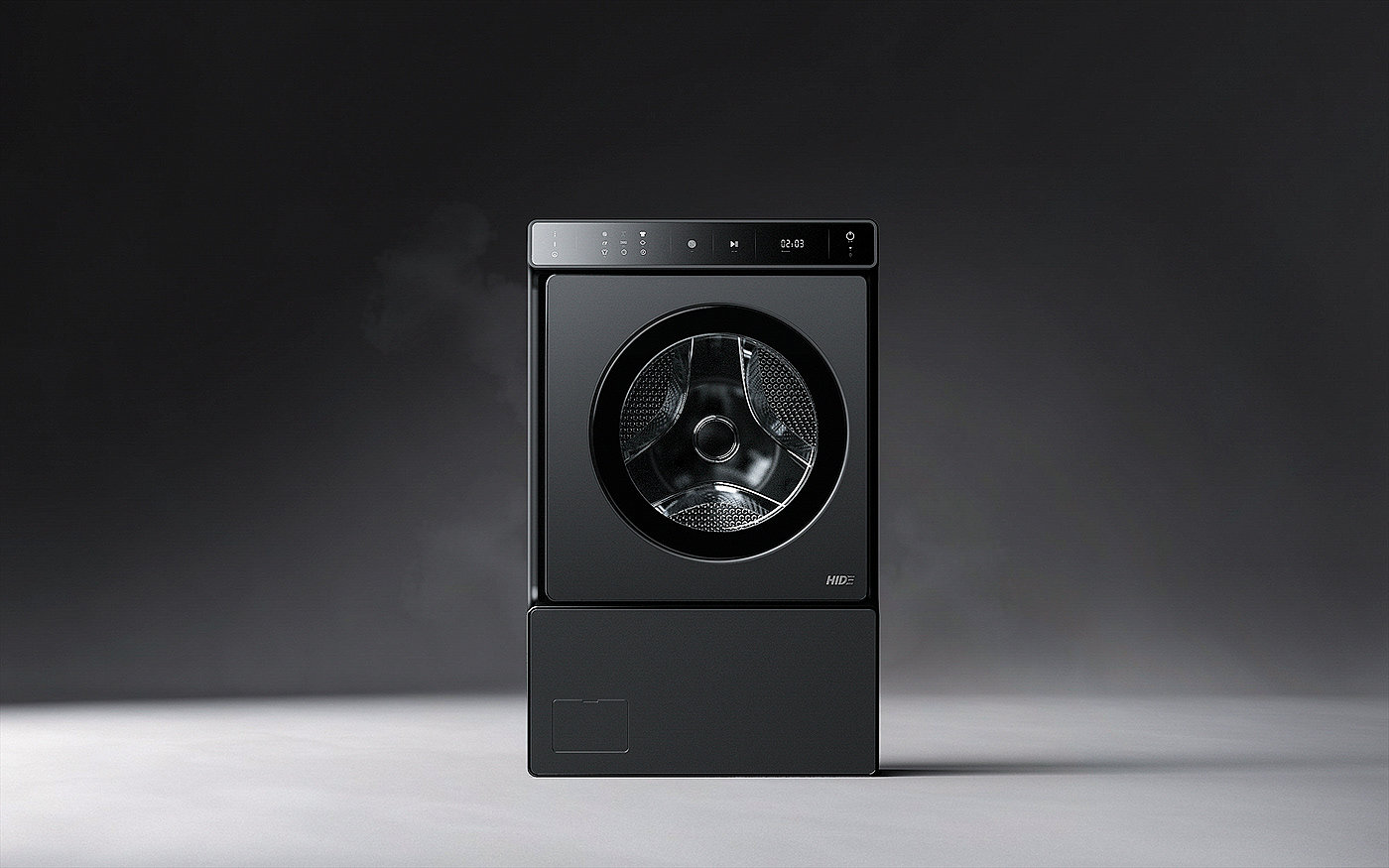 Washing machine，Drum washing machine，black，practical，
