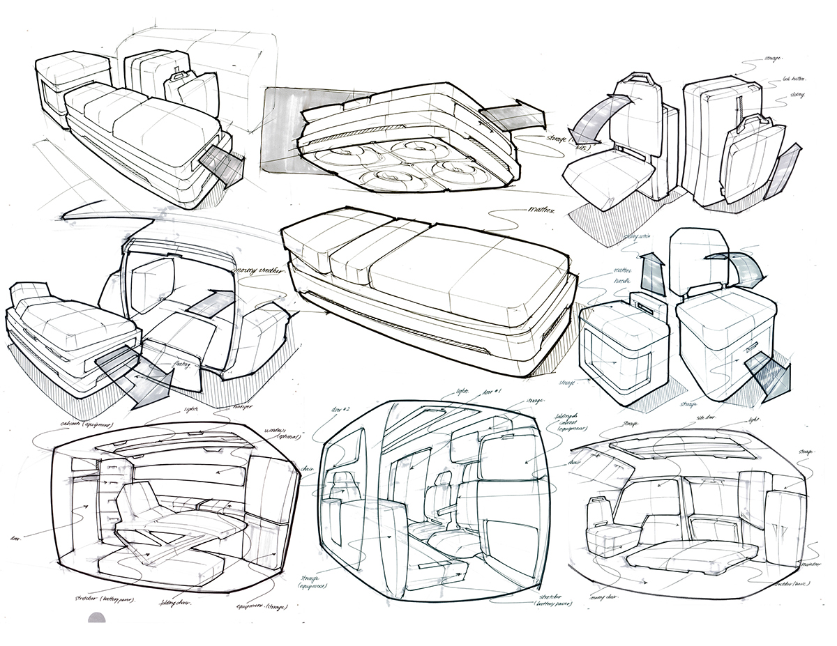 medical care，ambulance，Driverless，