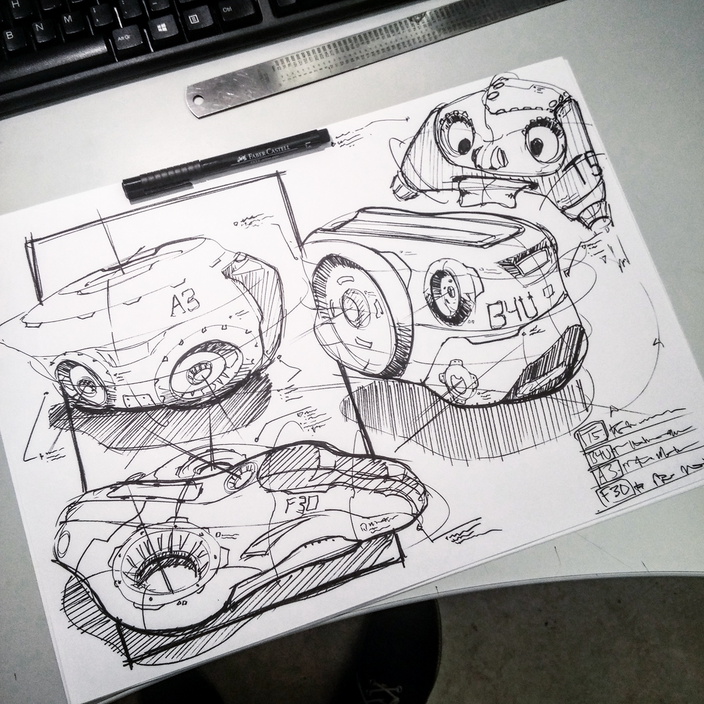 Jonny Tran，marker pen，product，sketch，Hand drawn，