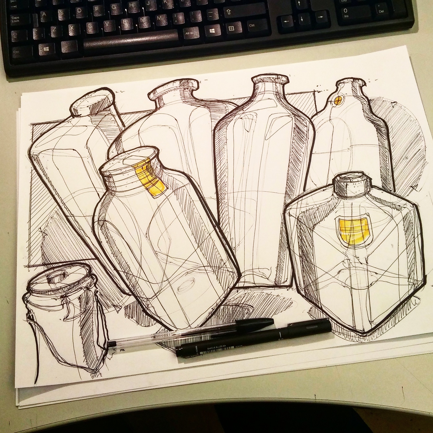 Jonny Tran，marker pen，product，sketch，Hand drawn，