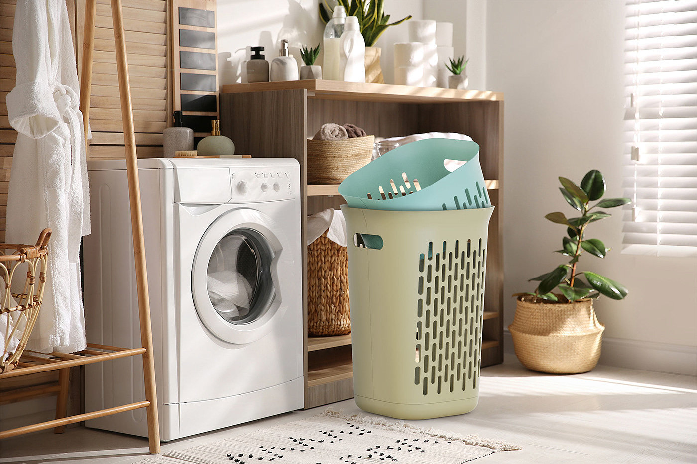 nest，Clothes storage basket，Dirty clothes basket，Laundry basket，